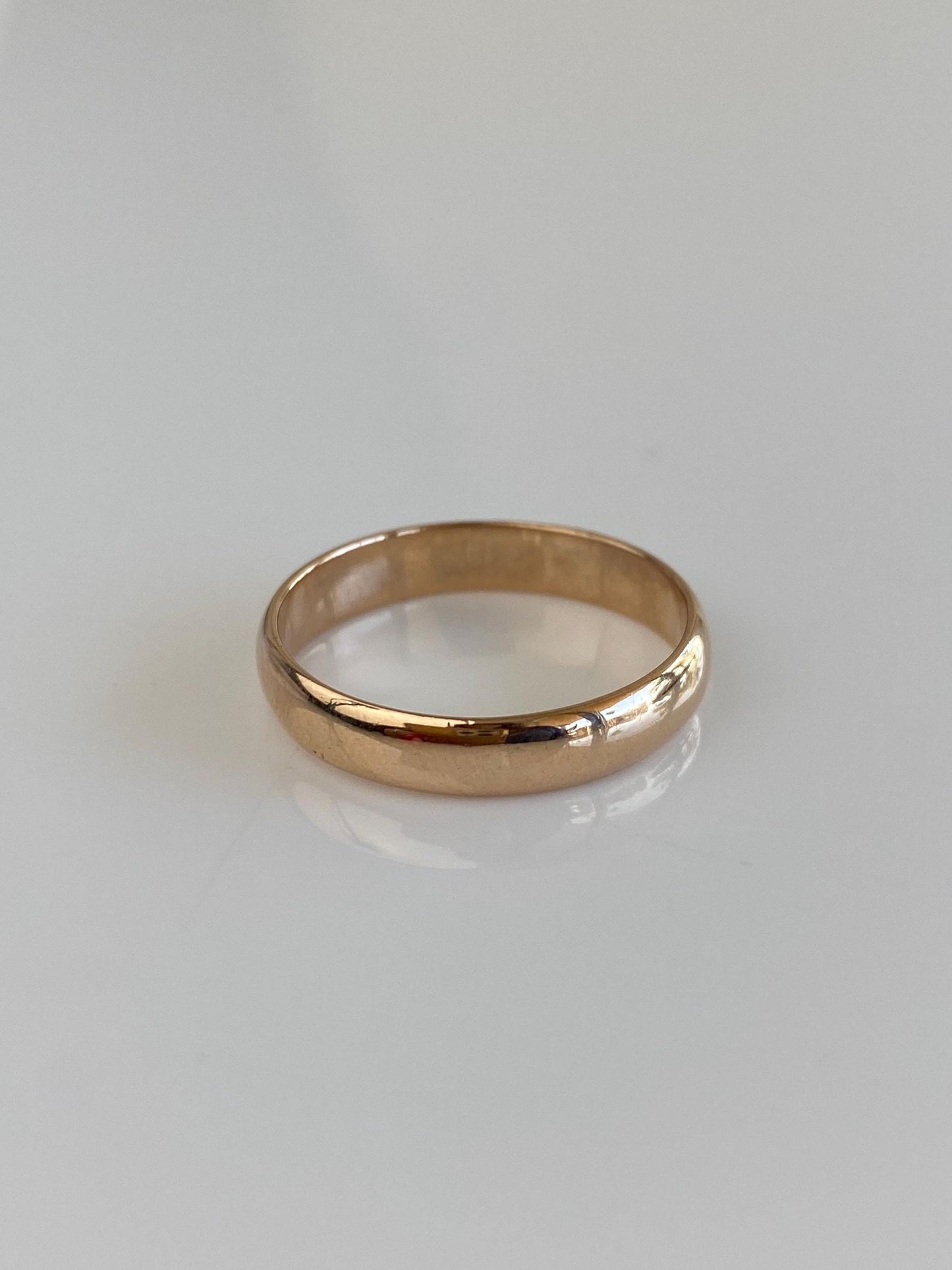 Vintage Solid 12k Yellow Gold Ring Band - Size 9.5