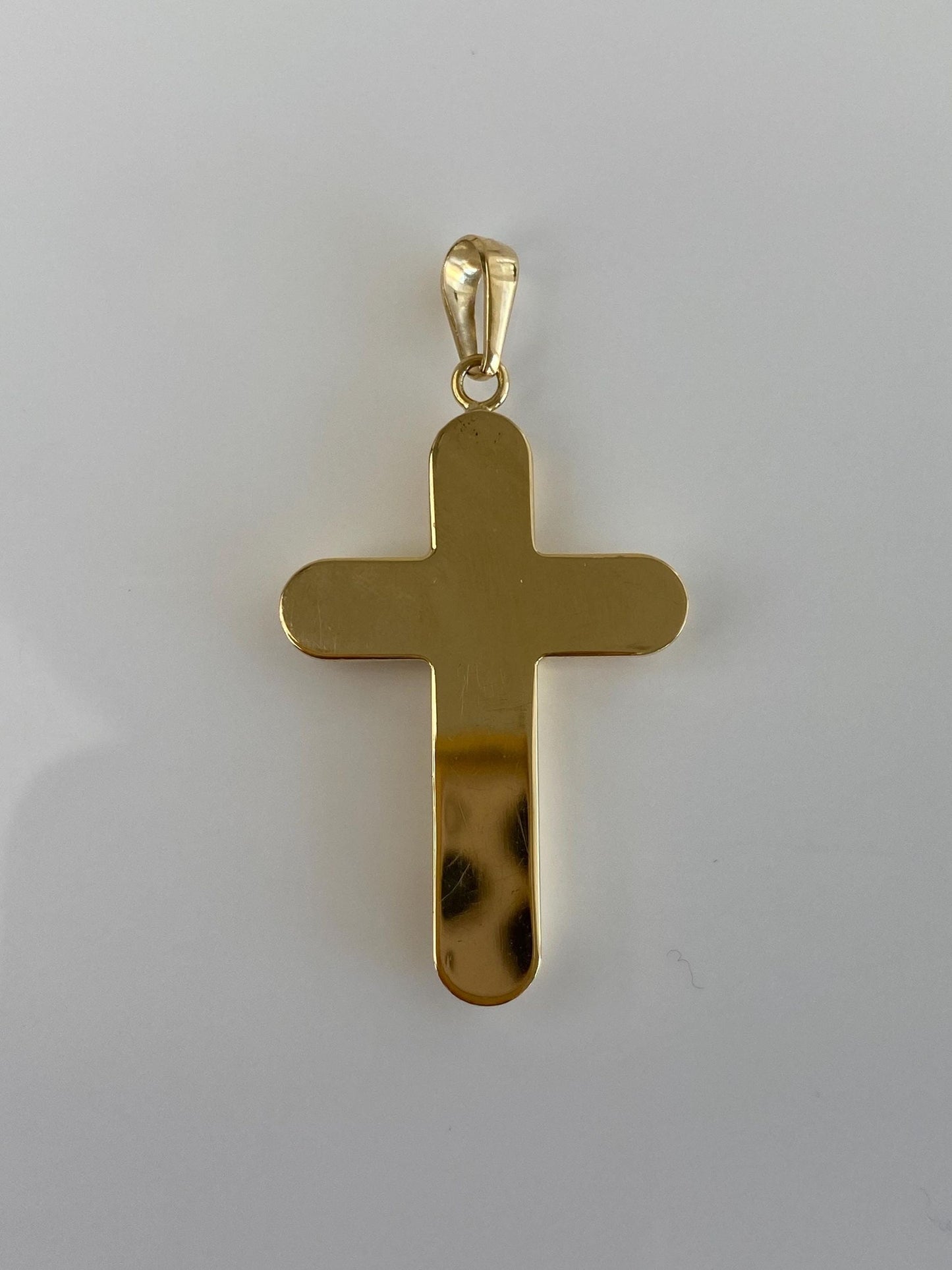 Vintage 18k Yellow Gold Cross Charm