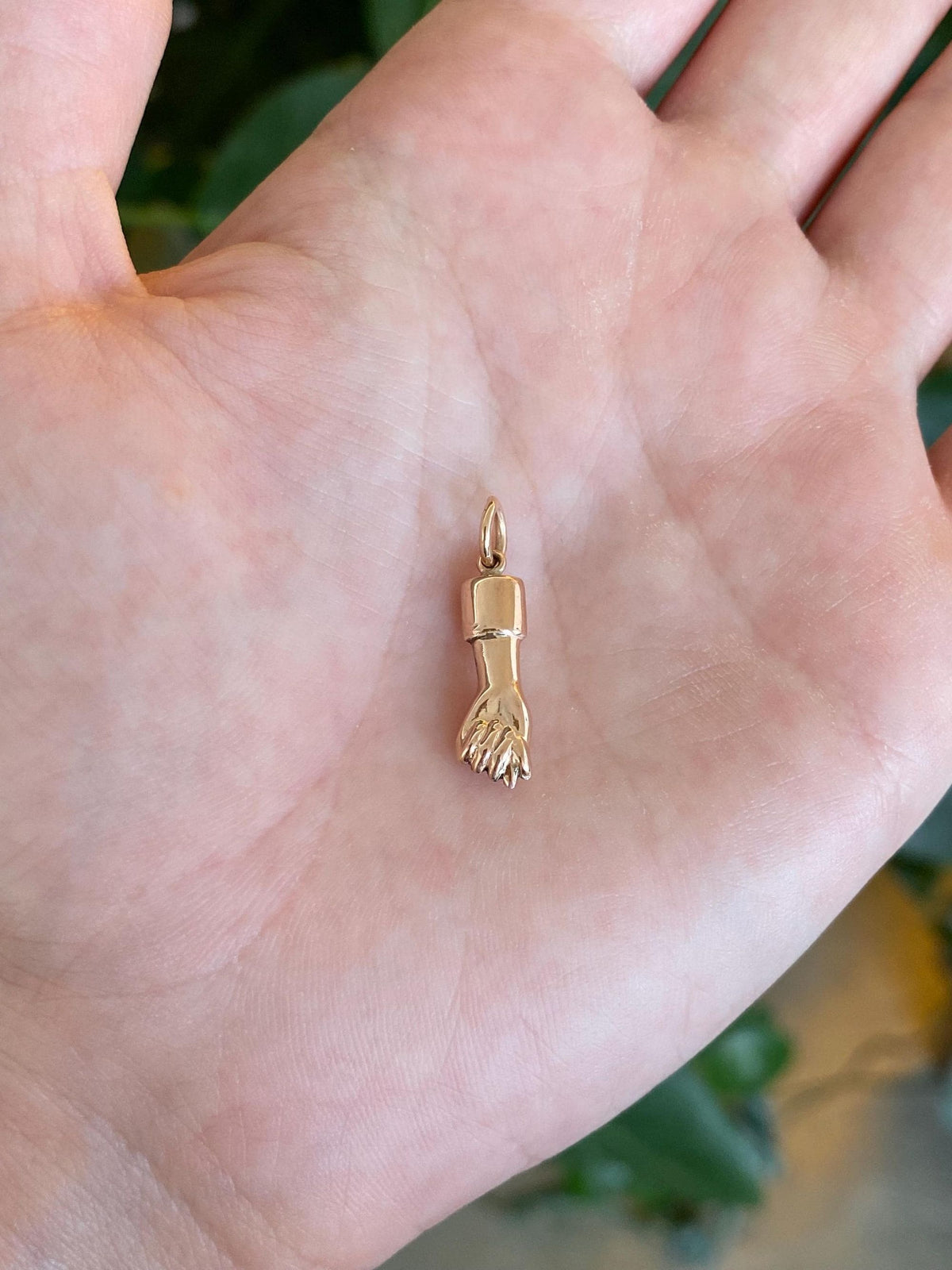 Vintage 16k Rose Gold Arm Charm