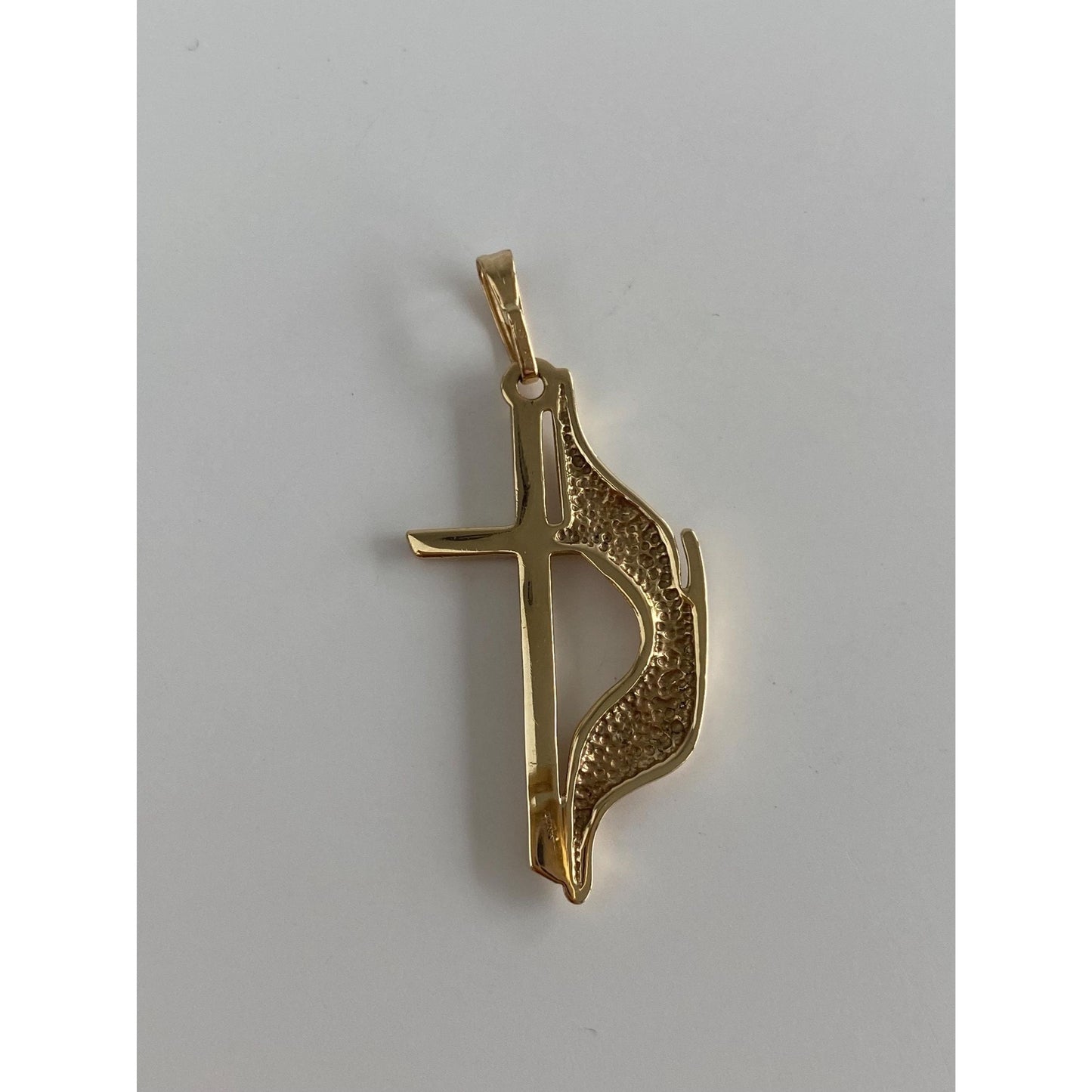 Vintage Solid 10k Yellow Gold Methodist Cross Charm