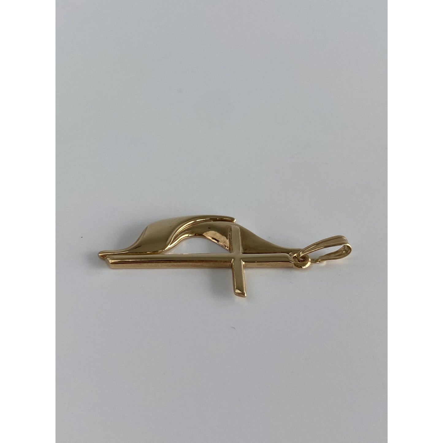 Vintage Solid 10k Yellow Gold Methodist Cross Charm
