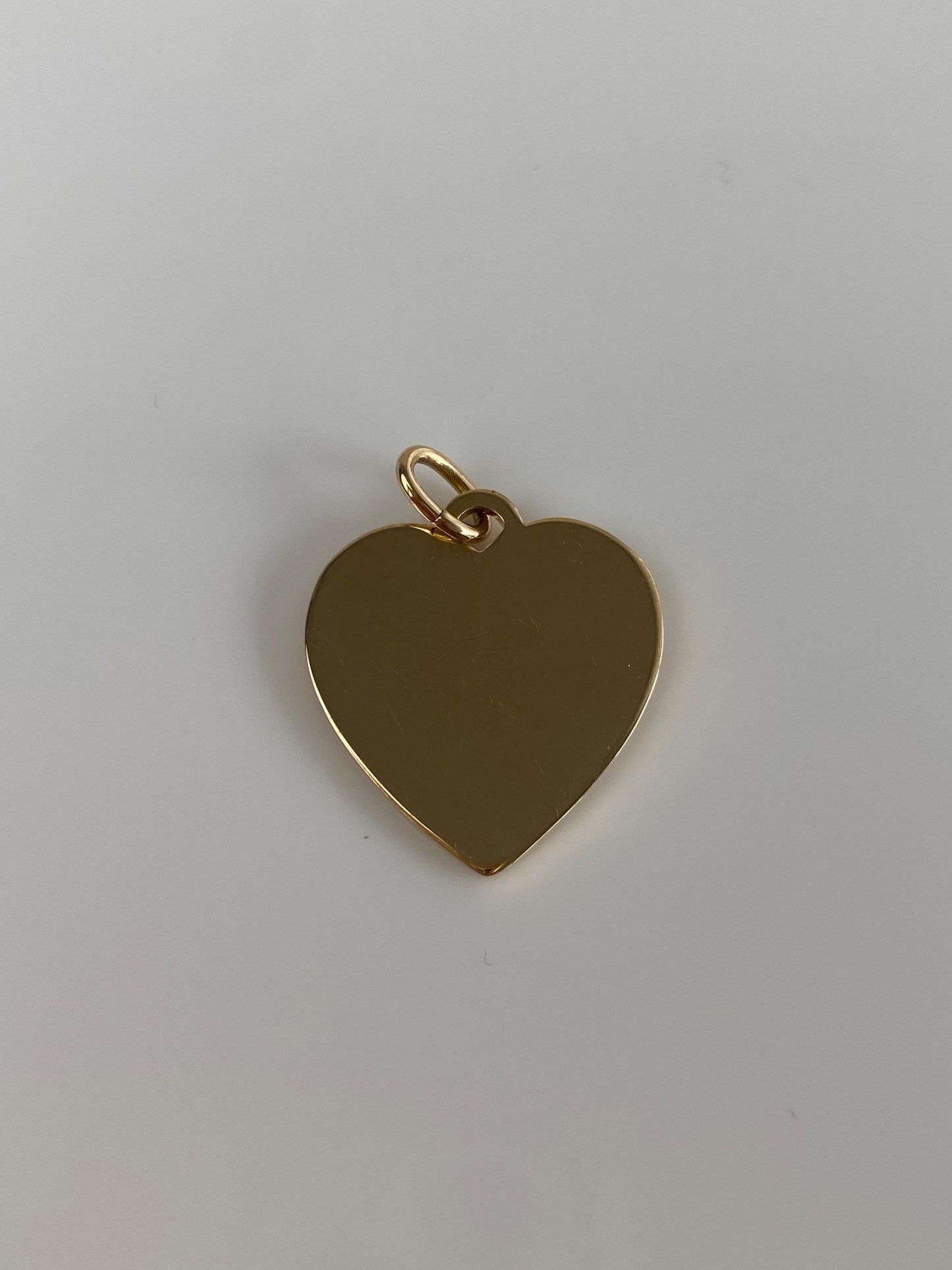 Vintage Solid 14k Yellow Gold Heart Charm