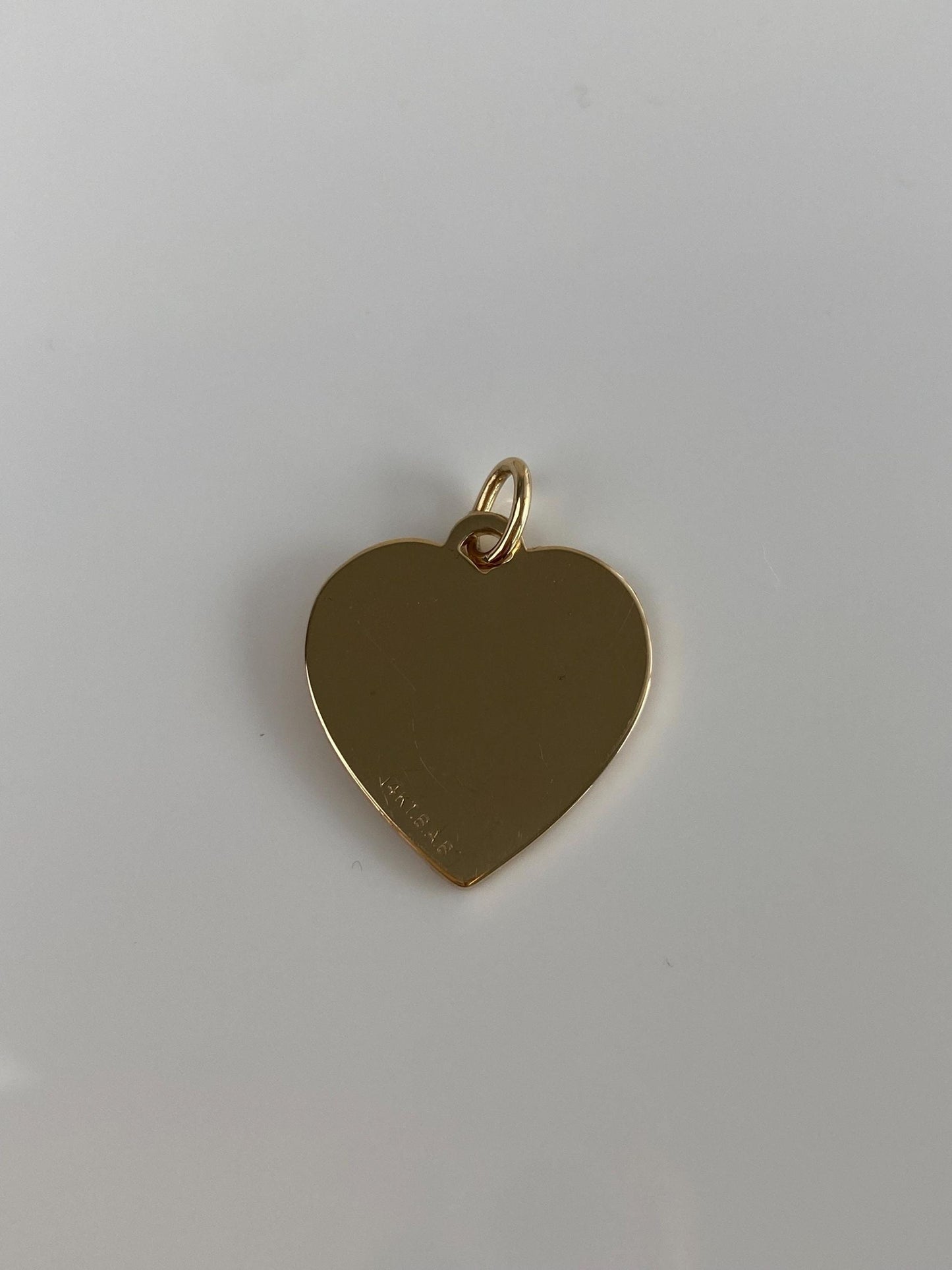 Vintage Solid 14k Yellow Gold Heart Charm