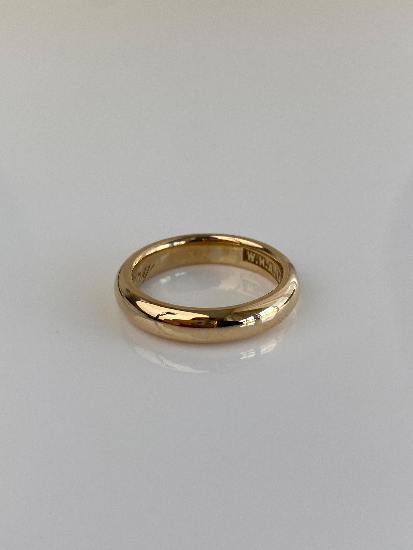 Vintage Solid 18k Yellow Gold Chunky Ring Band - Size 5.75