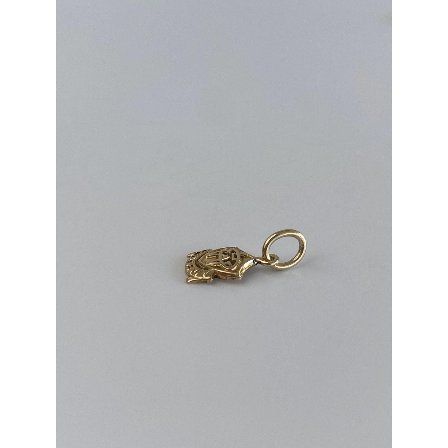 Vintage Solid 10k Yellow Gold W Academy Charm