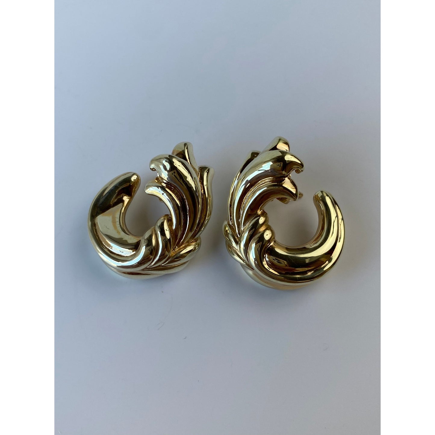 Vintage 14k Yellow Gold Fancy Drop Earrings