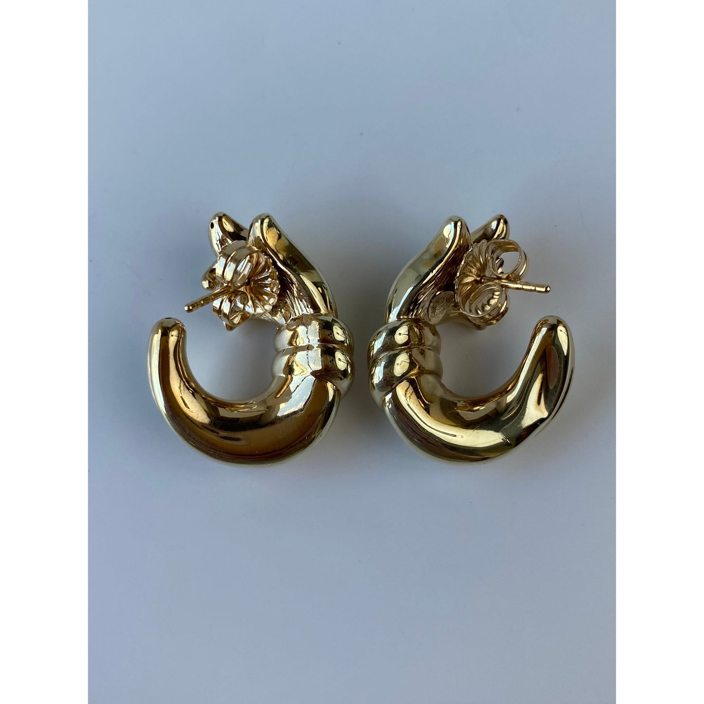 Vintage 14k Yellow Gold Fancy Drop Earrings