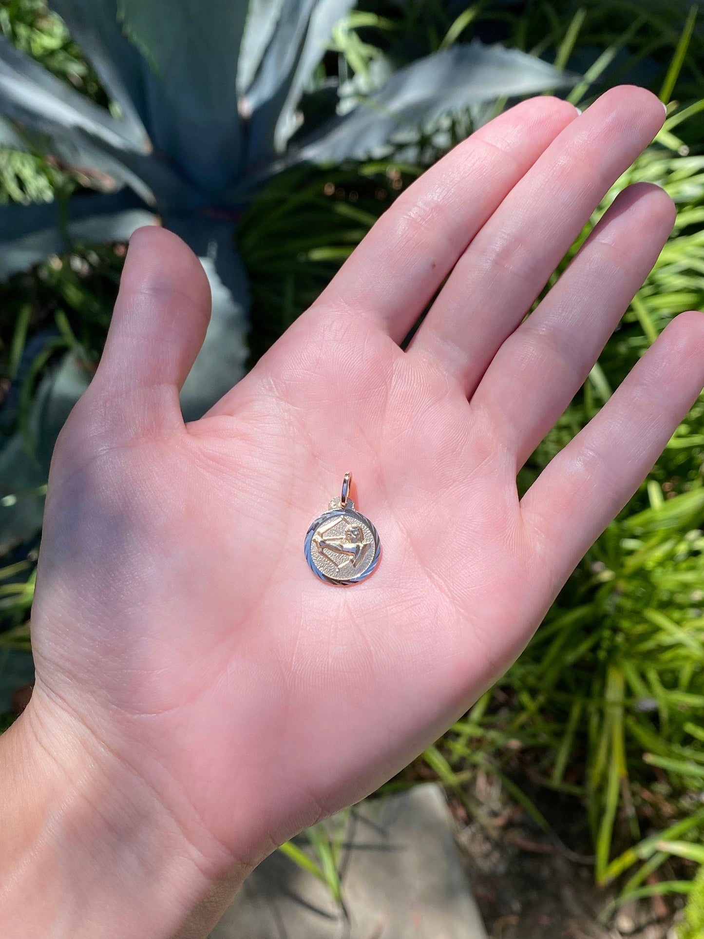 Vintage Solid 14k Yellow Gold Sagittarius Zodiac Charm