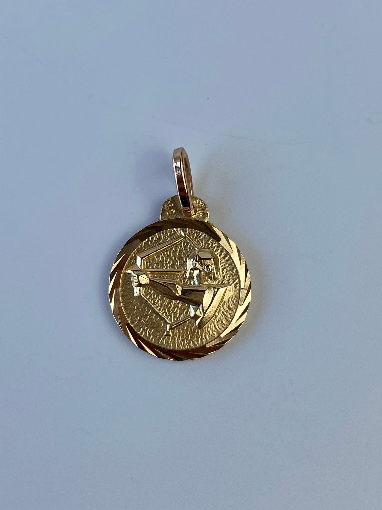 Vintage Solid 14k Yellow Gold Sagittarius Zodiac Charm