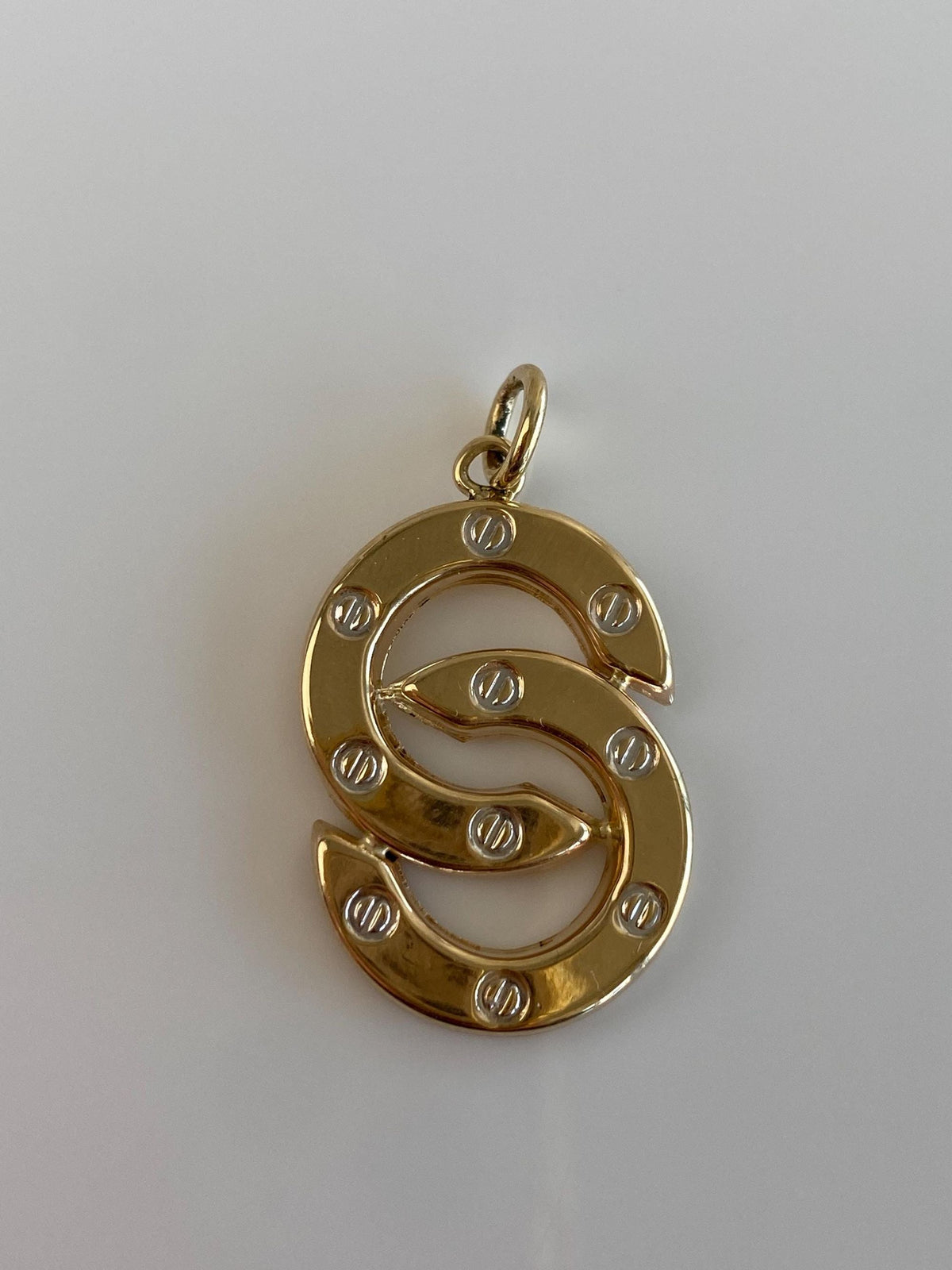 Vintage 14k Yellow Gold Screw Design Charm
