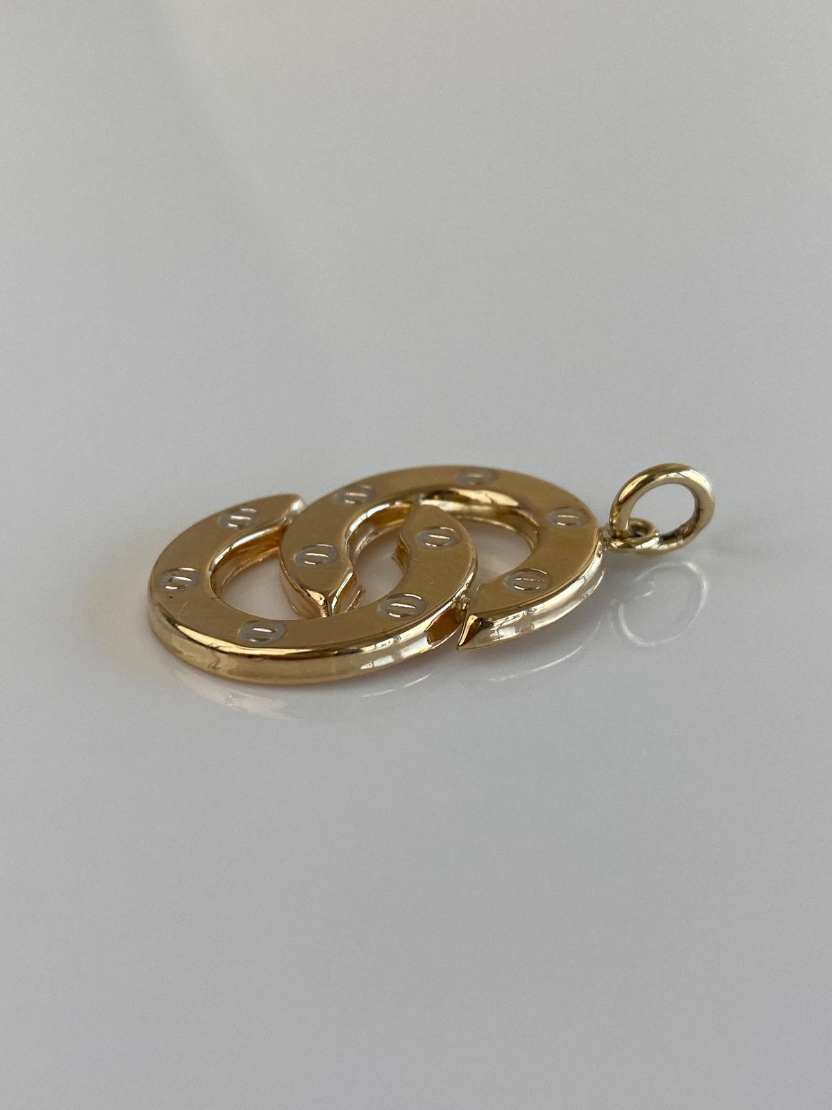 Vintage 14k Yellow Gold Screw Design Charm