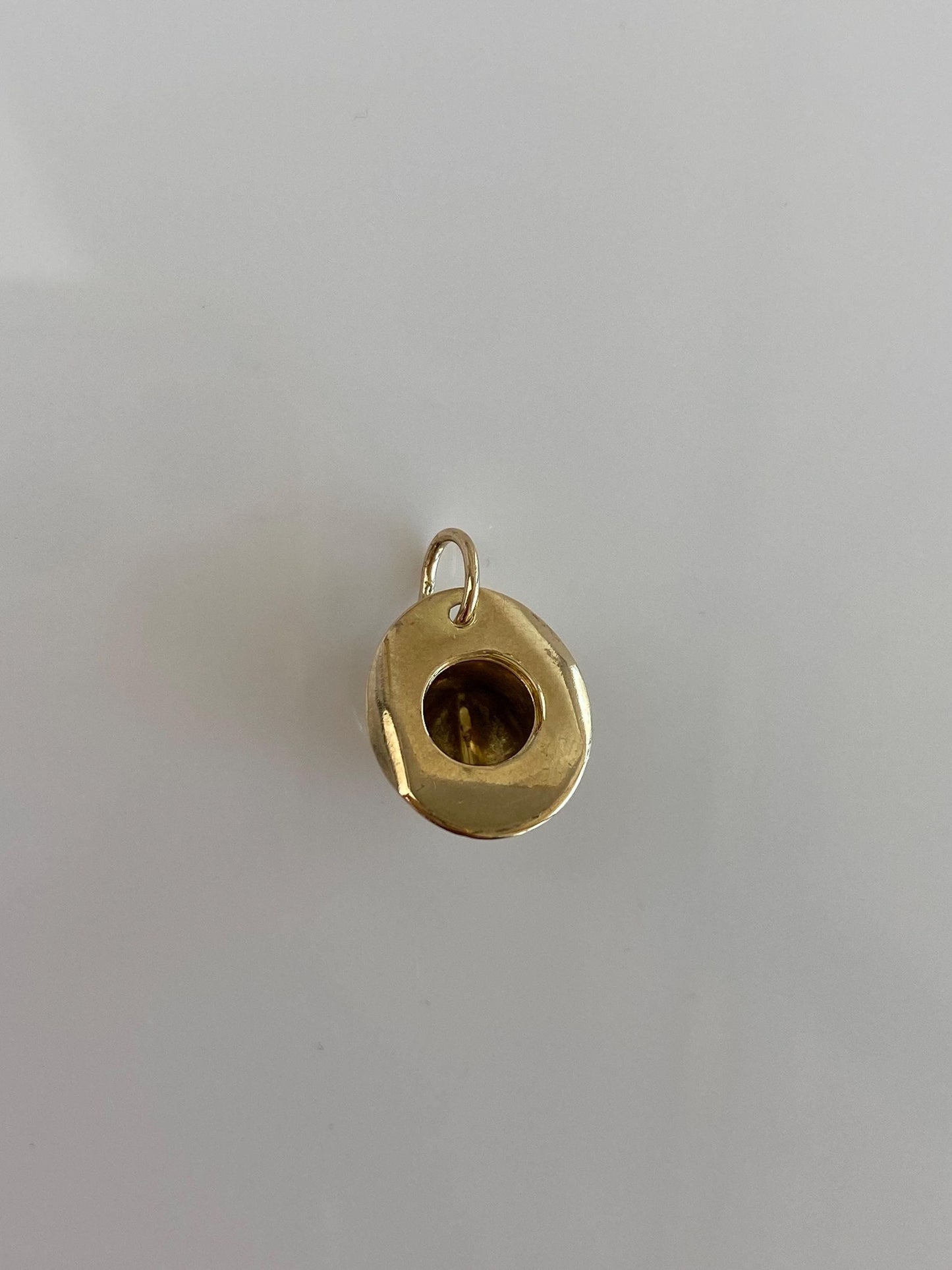 Vintage Solid 9k Yellow Gold Hat Charm