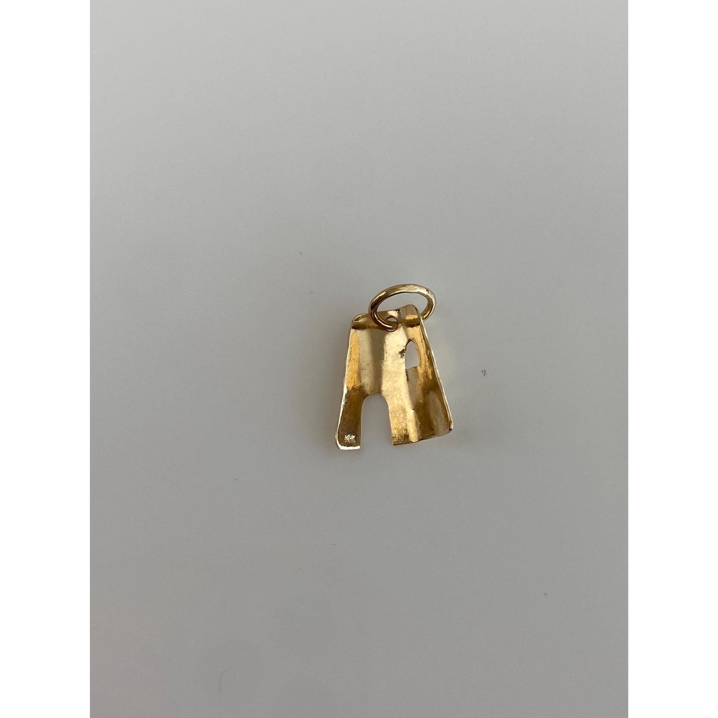 Vintage Solid 14k Yellow Gold Adobe House Charm