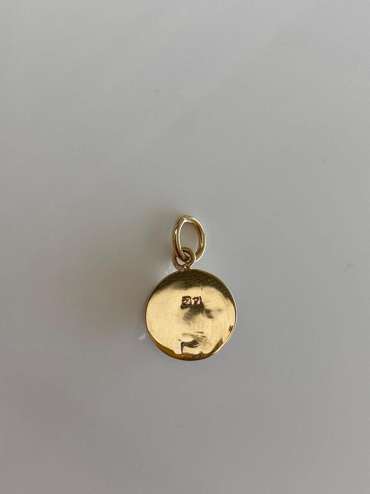 Vintage Solid 14k Yellow Gold Nephrite Stick Pin Conversion Charm