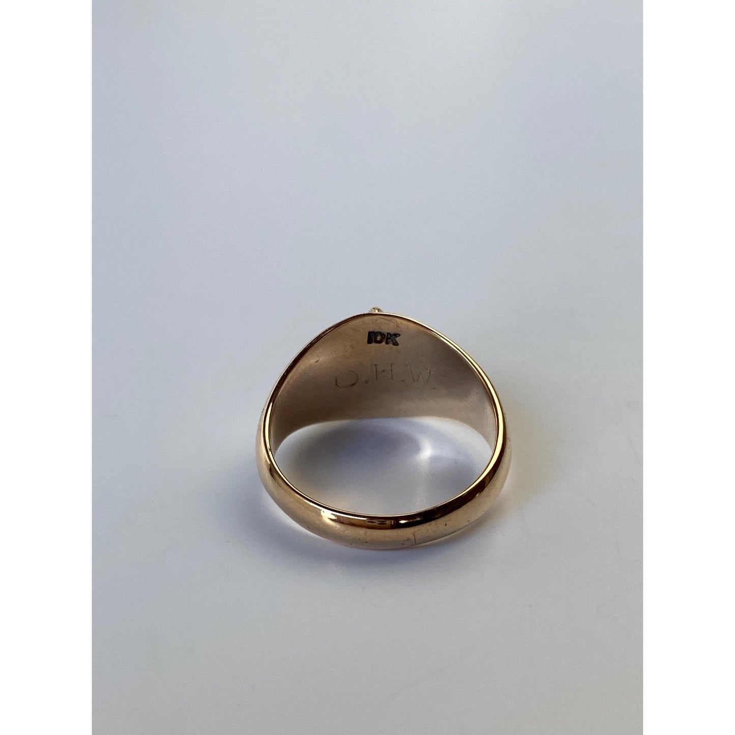 Vintage Solid 10k Rosey Gold Seed Pearl 1922 Class Ring - Size 3