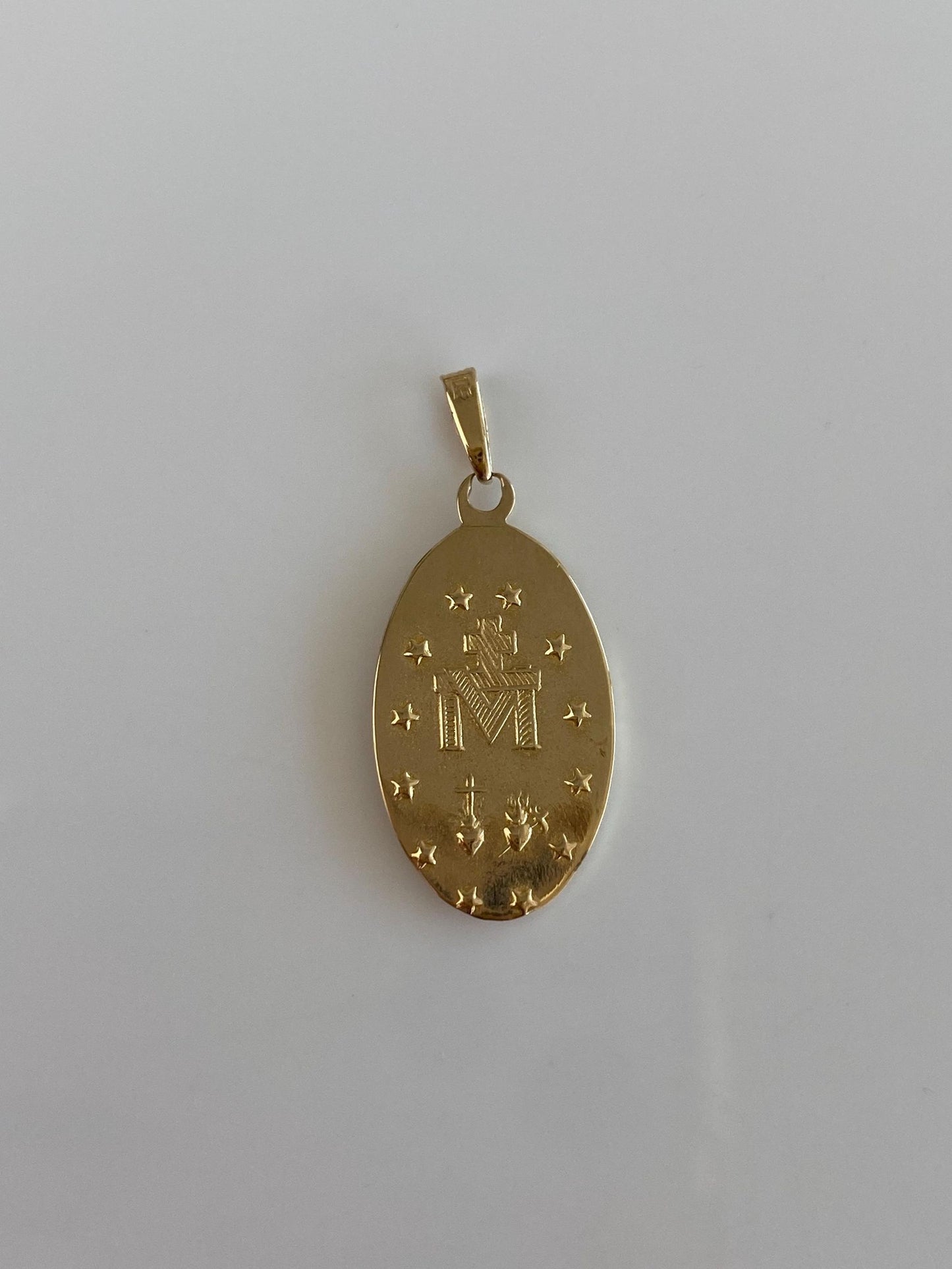 Vintage 14k Yellow Gold Religious Charm
