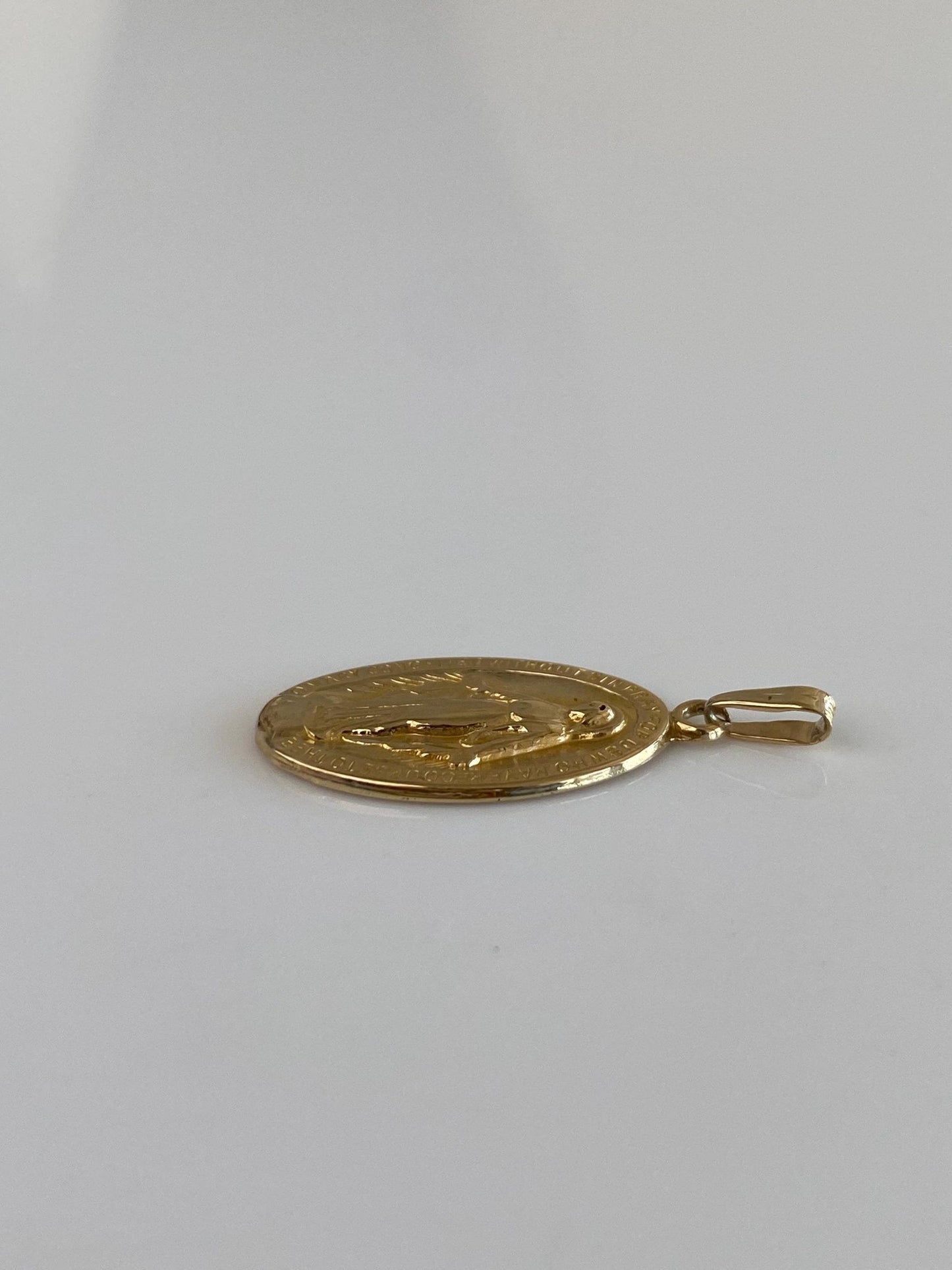 Vintage 14k Yellow Gold Religious Charm