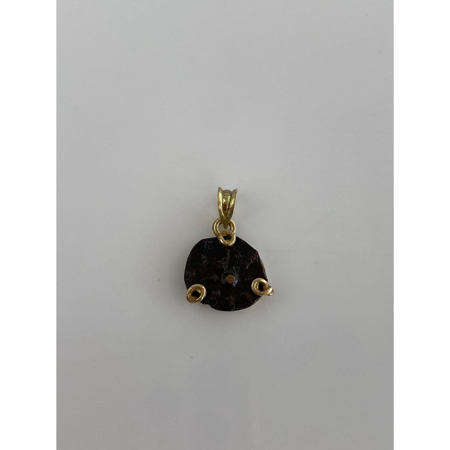 Vintage Solid 18k Yellow Gold Fossil Charm