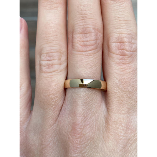 Vintage Solid 10k Yellow Gold Ring Band - Size 10.75