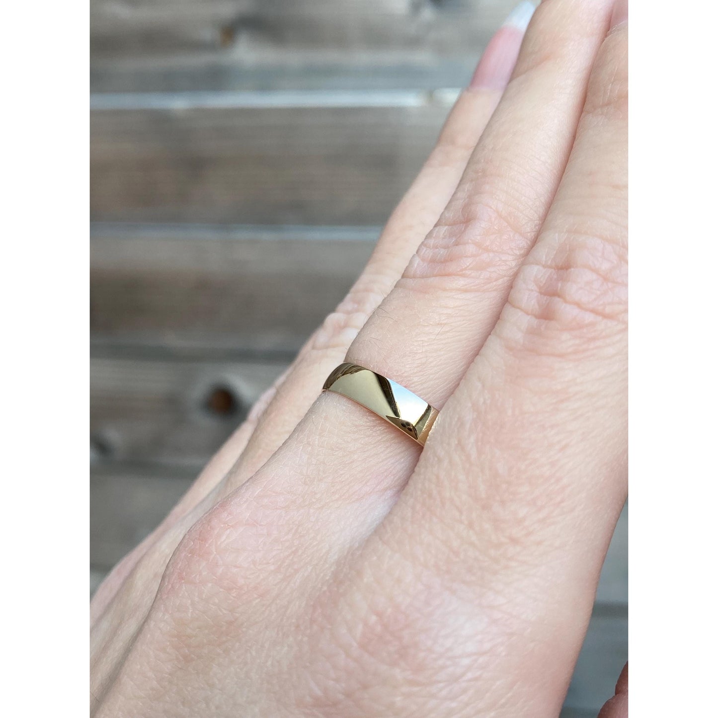 Vintage Solid 10k Yellow Gold Ring Band - Size 10.75