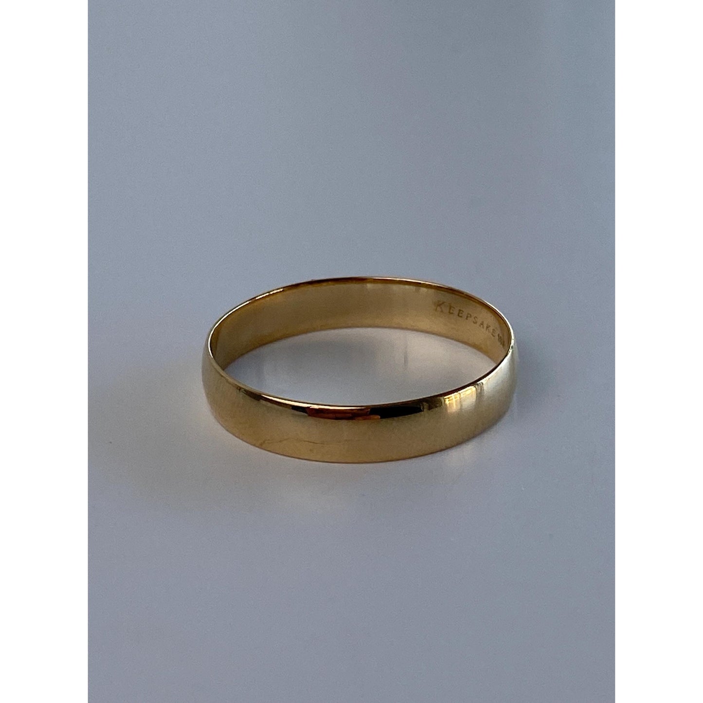 Vintage Solid 10k Yellow Gold Ring Band - Size 10.75