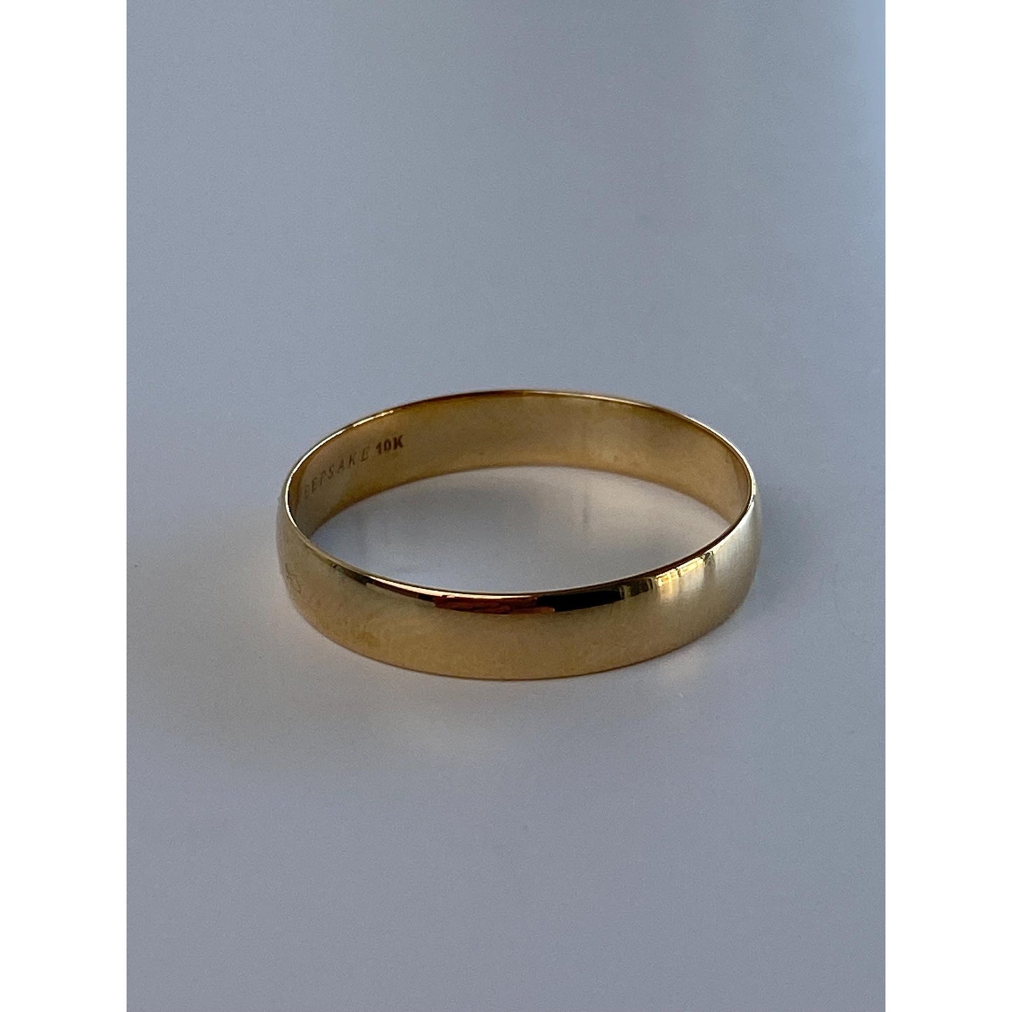 Vintage Solid 10k Yellow Gold Ring Band - Size 10.75
