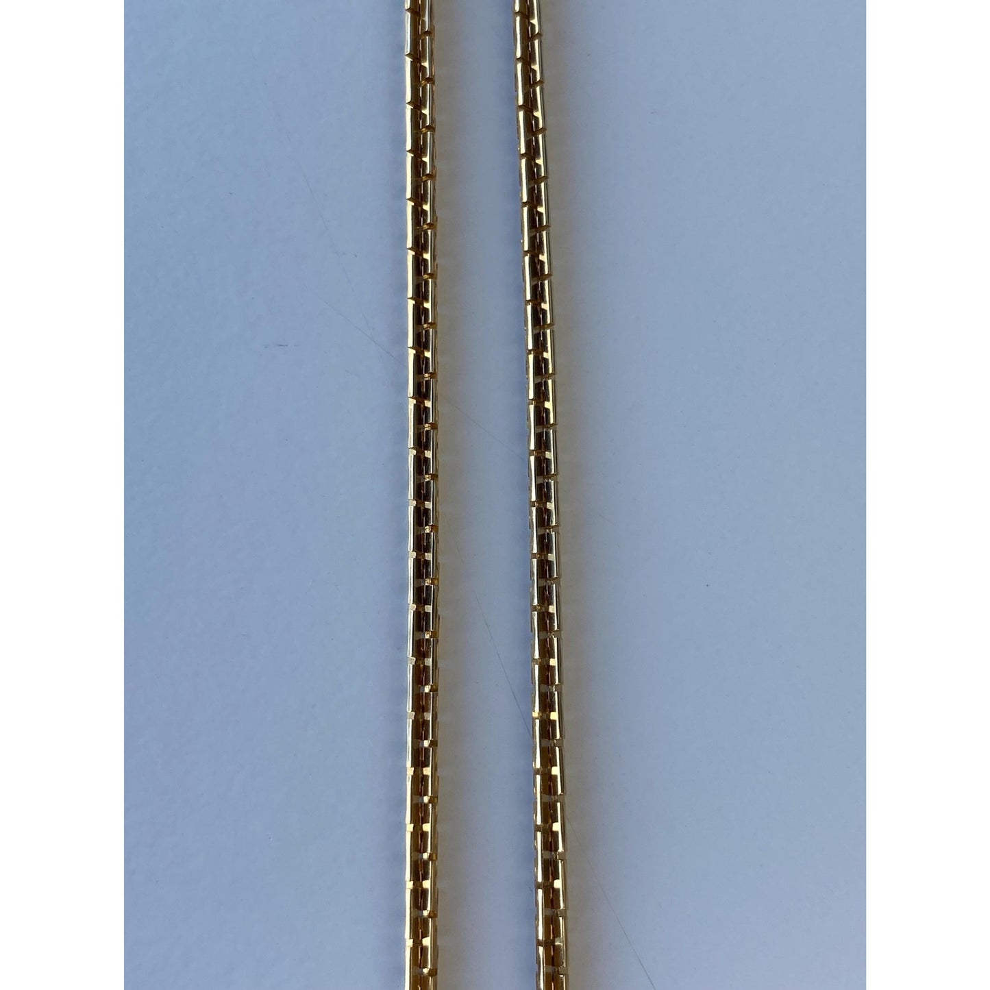 Vintage Solid 14k Yellow Gold Fancy Link Chain Necklace - 30.25 inches