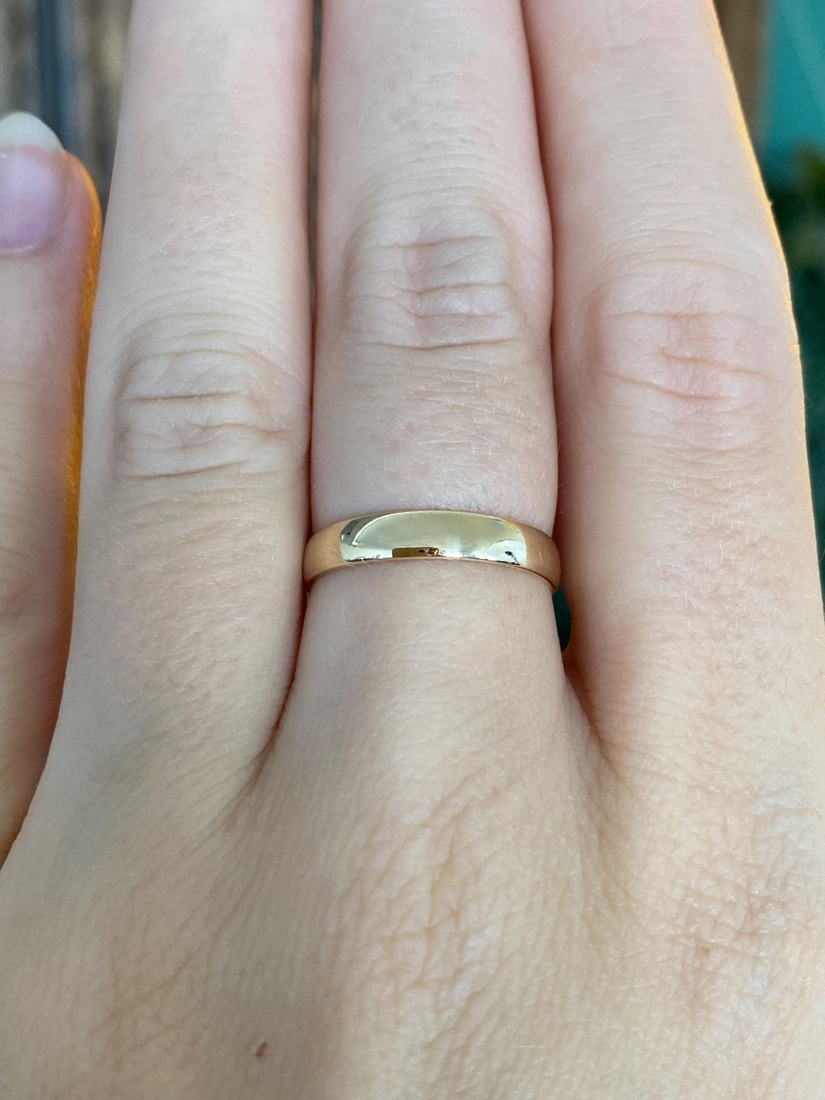 Vintage Solid 10k Yellow Gold Ring Band - Size 6.5