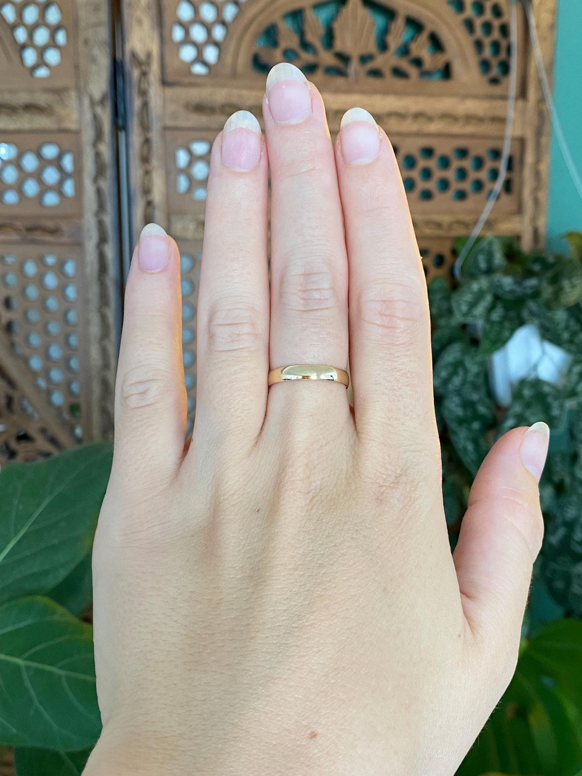 Vintage Solid 10k Yellow Gold Ring Band - Size 6.5