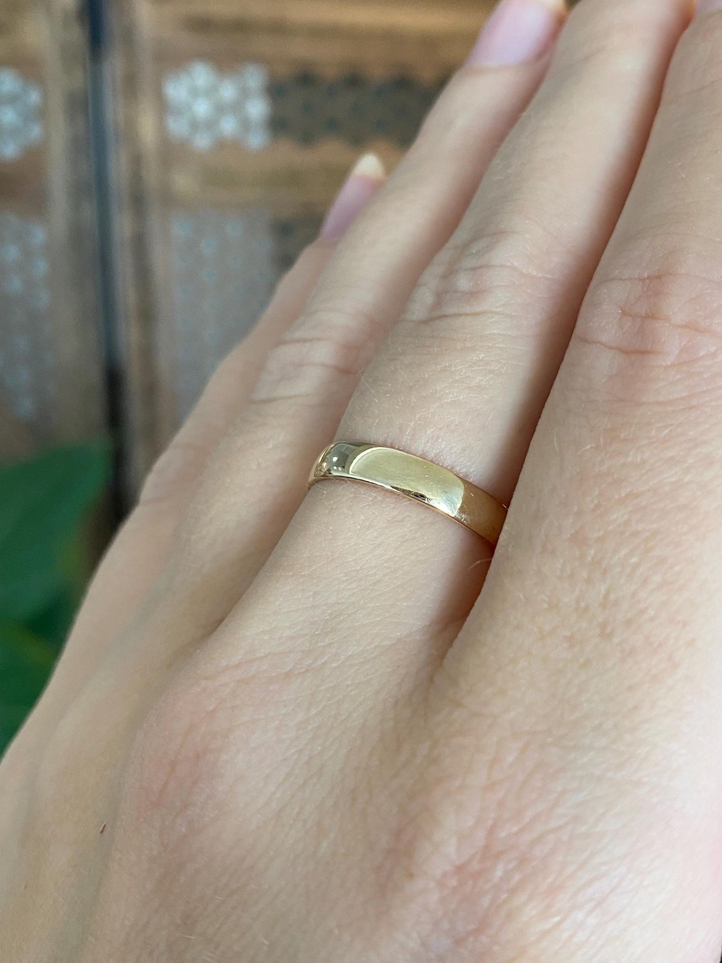 Vintage Solid 10k Yellow Gold Ring Band - Size 6.5