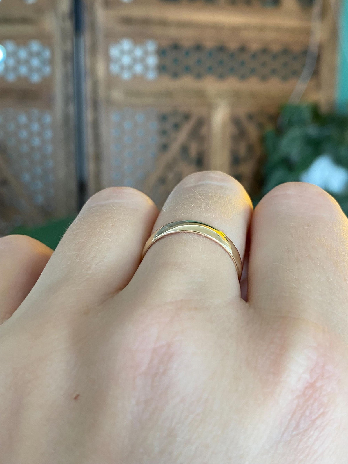 Vintage Solid 10k Yellow Gold Ring Band - Size 6.5