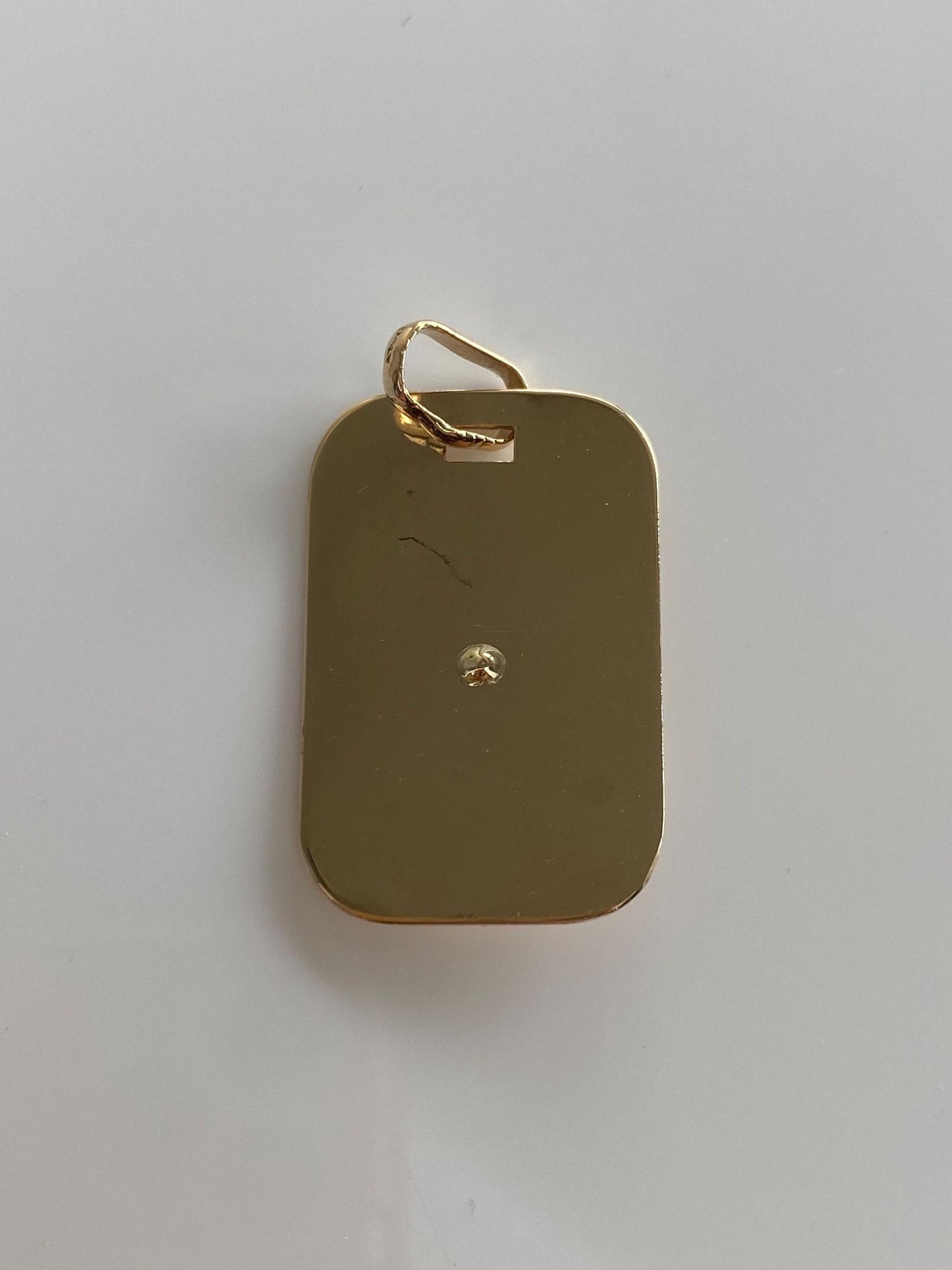 Vintage Solid 14k Yellow Gold Diamond Cut Crucifix Charm