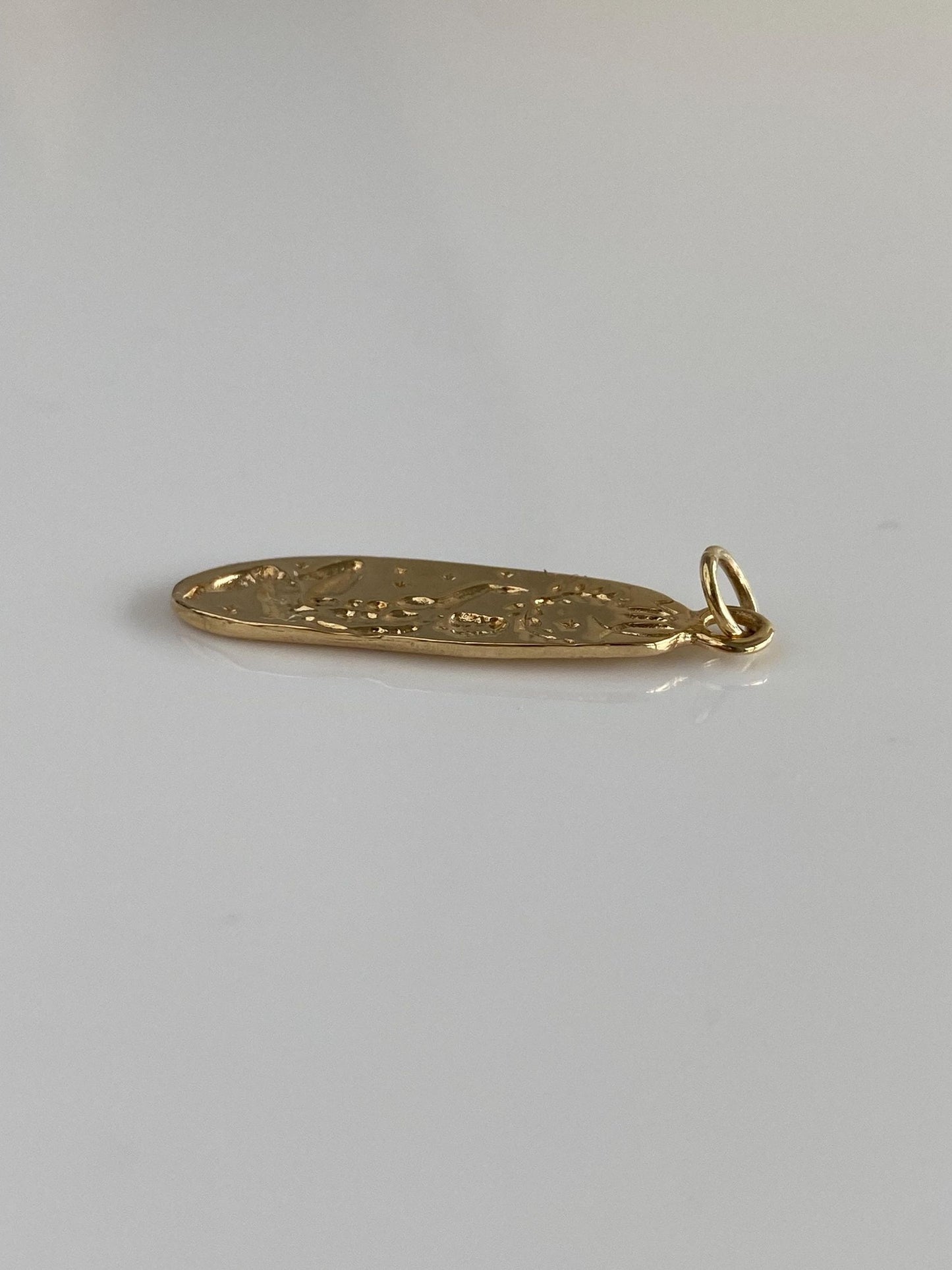 Vintage Solid 14k Yellow Gold Virgo Charm