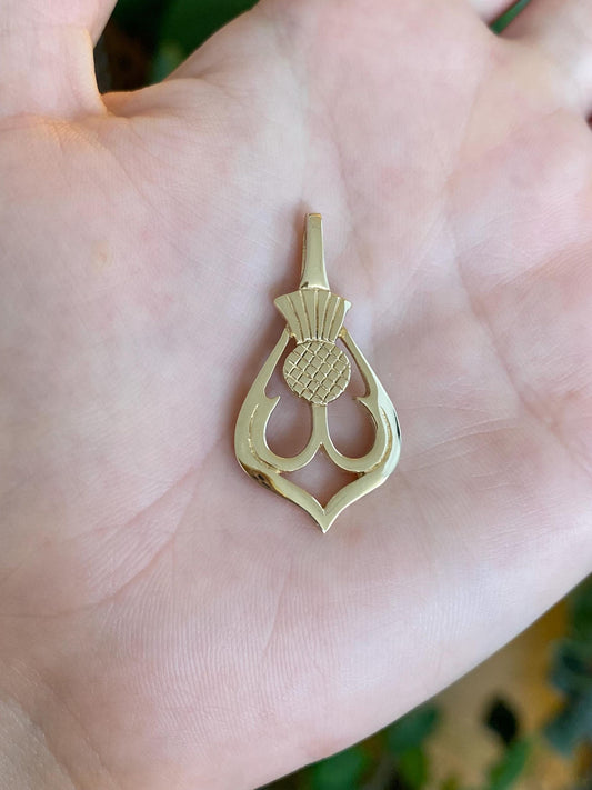 Vintage Solid 9k Yellow Gold Fishing Lure Charm