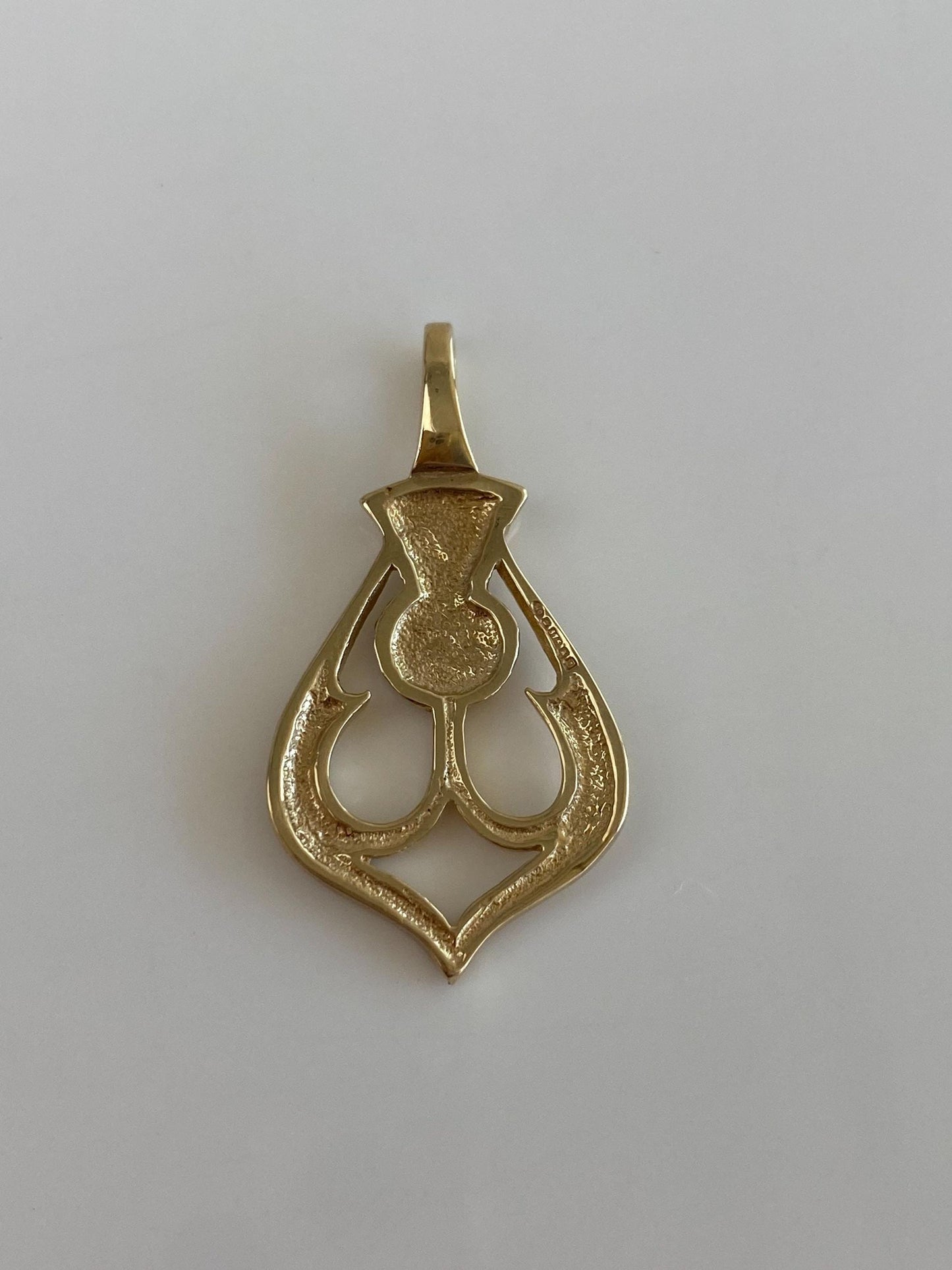 Vintage Solid 9k Yellow Gold Fishing Lure Charm