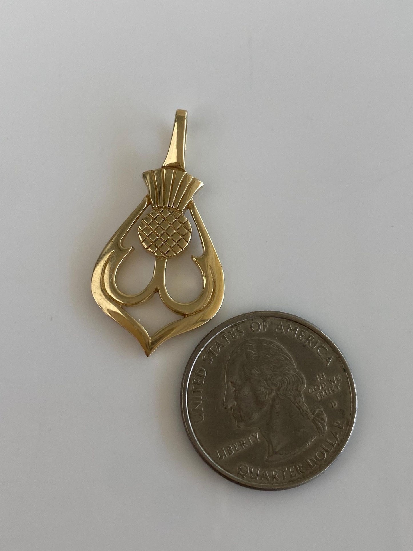 Vintage Solid 9k Yellow Gold Fishing Lure Charm