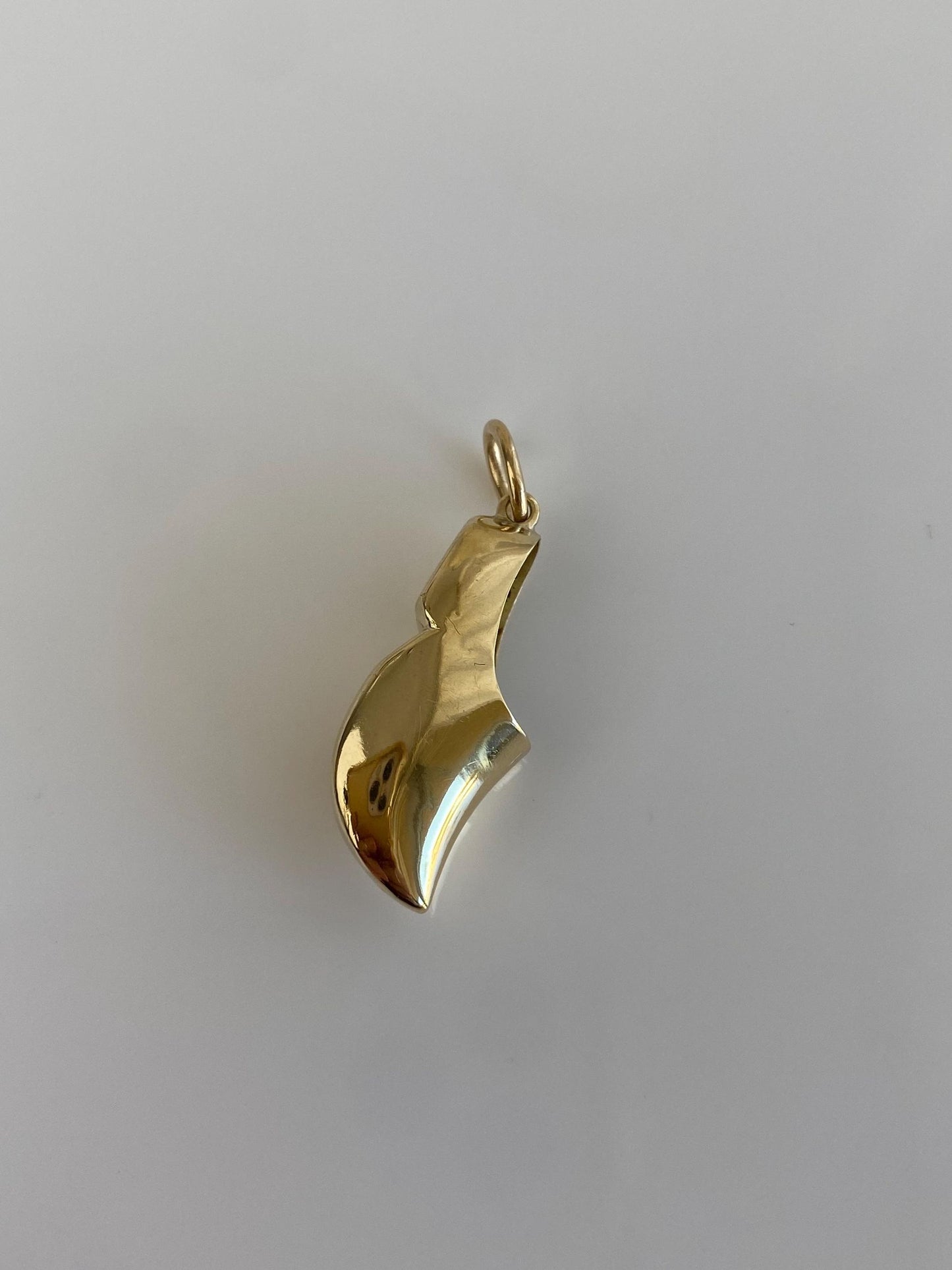 Vintage Solid 14k Yellow Gold Dutch Shoe Charm