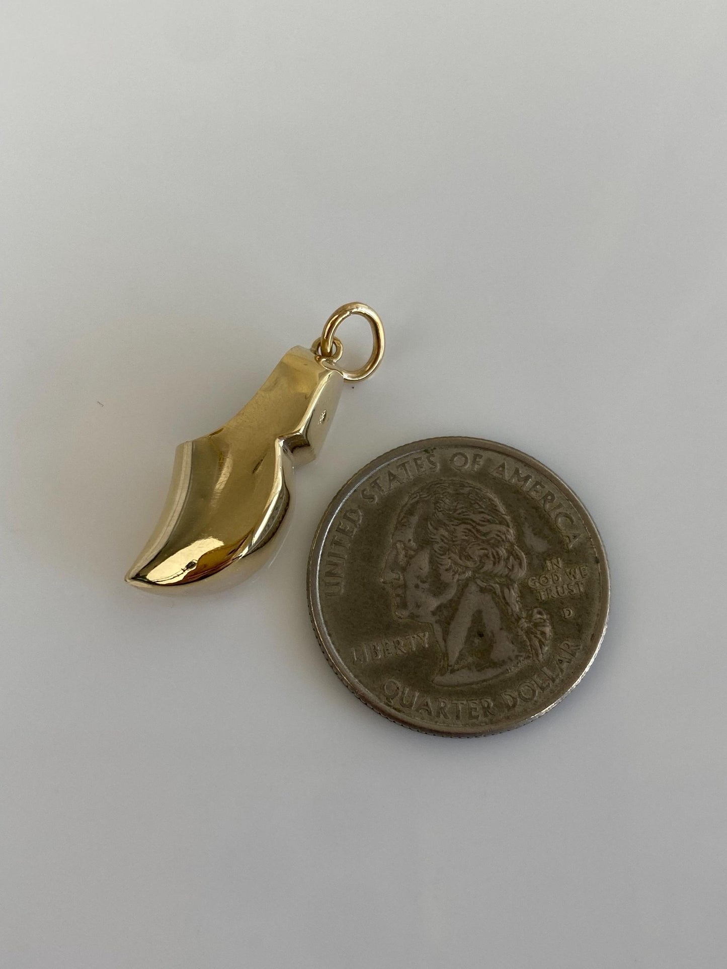 Vintage Solid 14k Yellow Gold Dutch Shoe Charm
