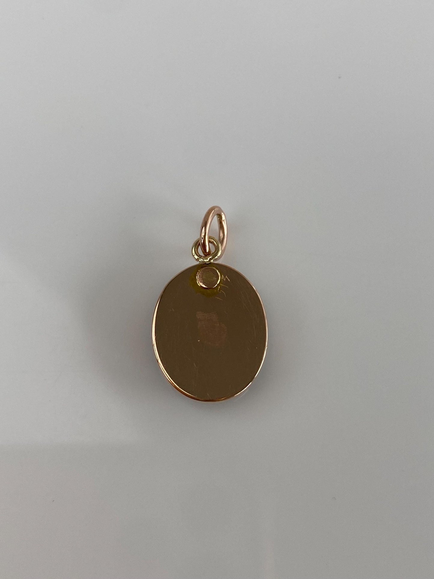 Vintage Solid 14k Rose Gold Bloodstone Charm