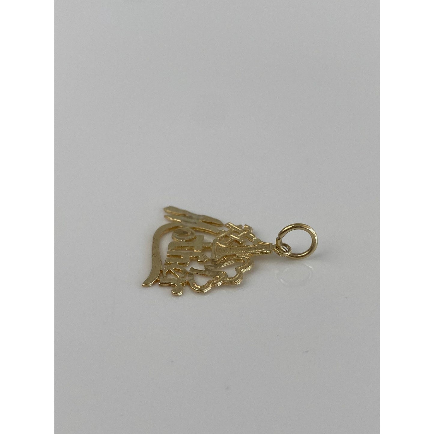 Solid 10k Yellow Gold #1 Mother Charm