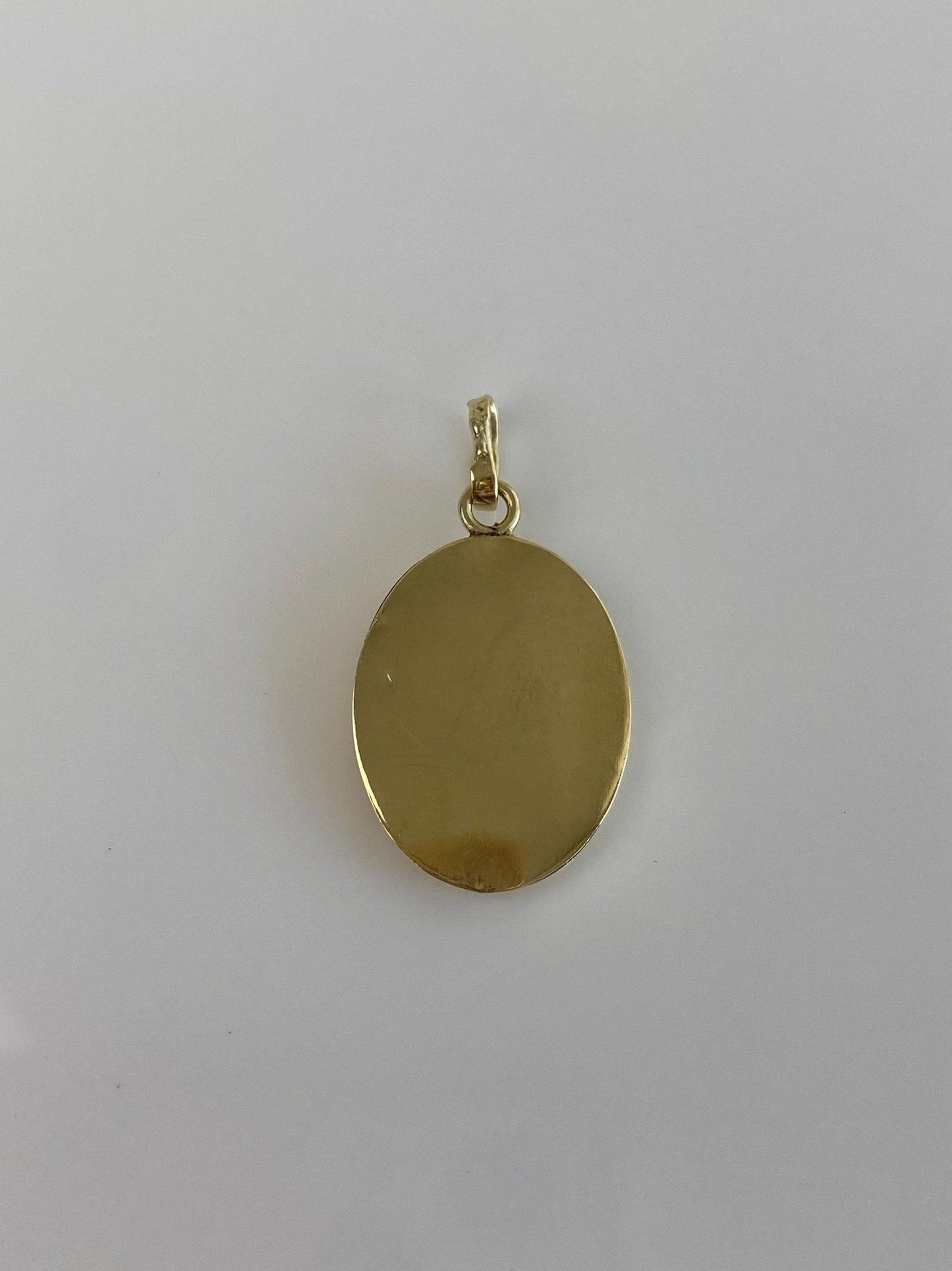 Vintage 14k Yellow Gold Virgin Mary Charm