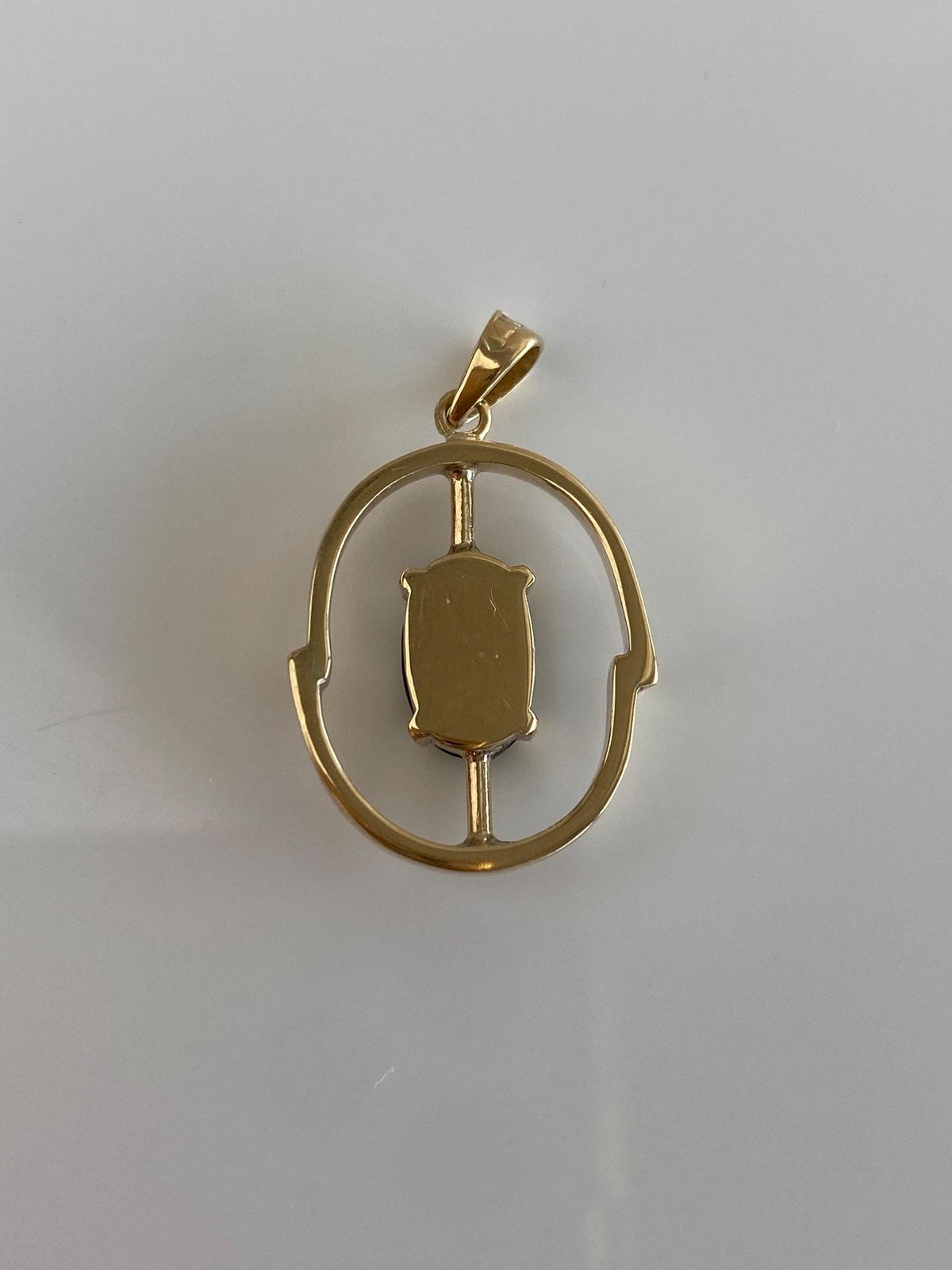 Vintage Solid 10k Yellow Gold Star Sapphire Charm