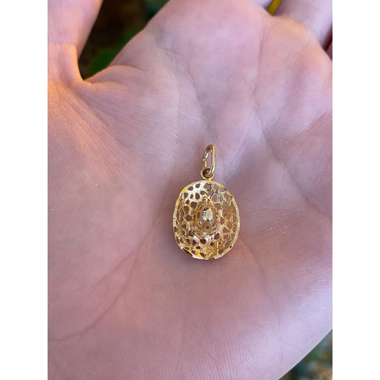 Vintage Solid 14k Yellow Gold Hat Charm
