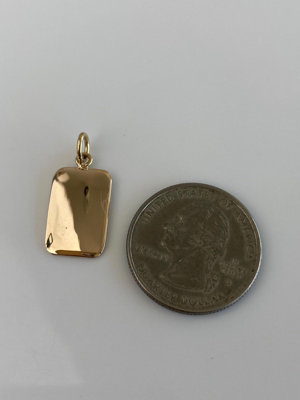 Vintage Solid 10k Yellow Gold Cufflink Conversion Charm
