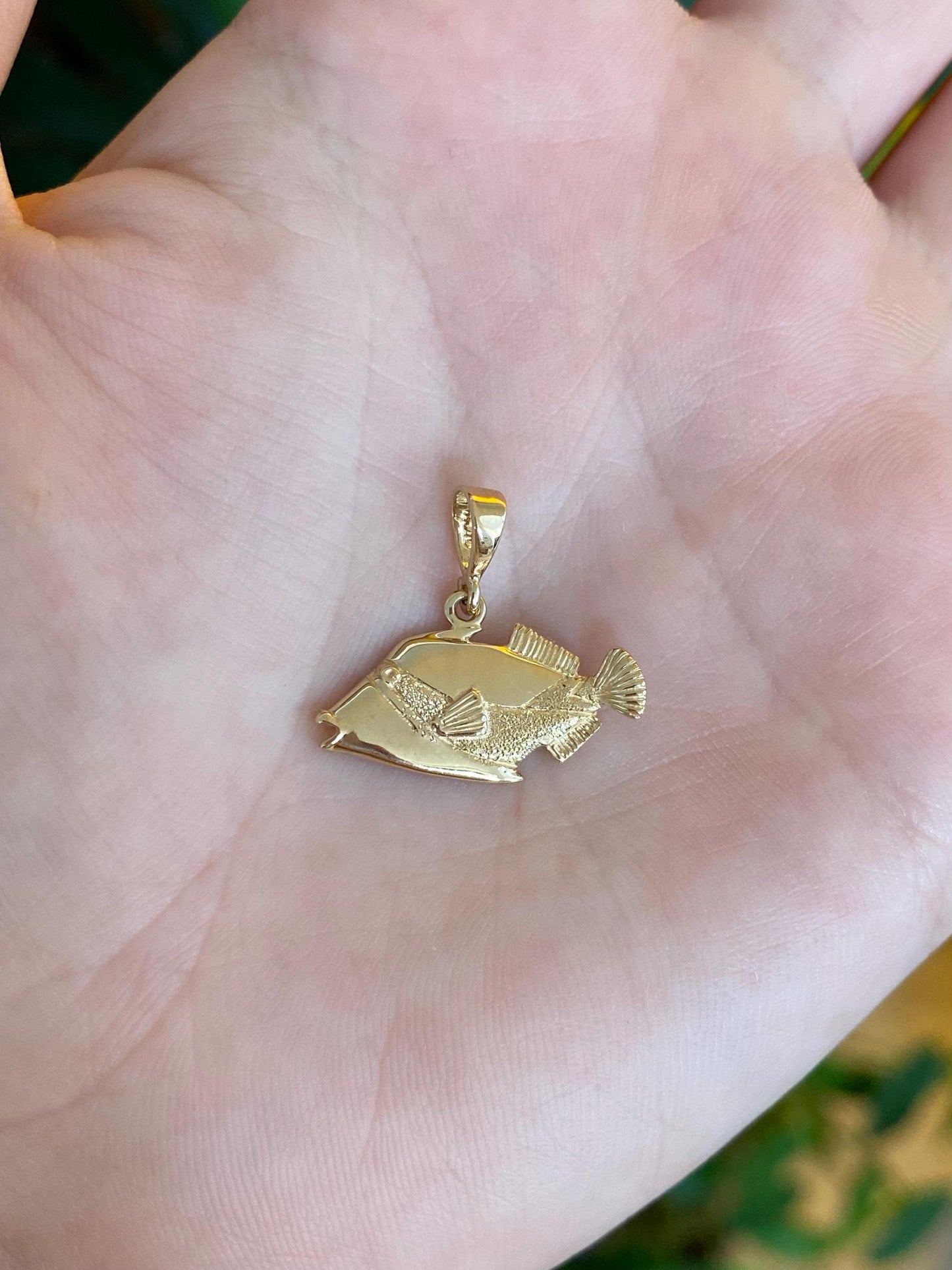 Vintage Solid 14k Yellow Gold Fish Charm