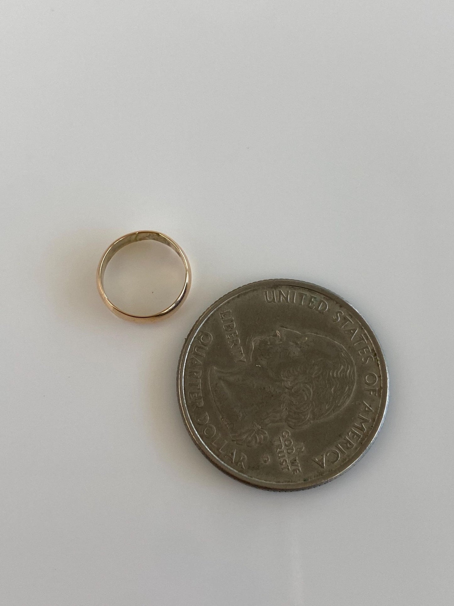 Vintage Solid 10k Yellow Gold Baby Ring Band