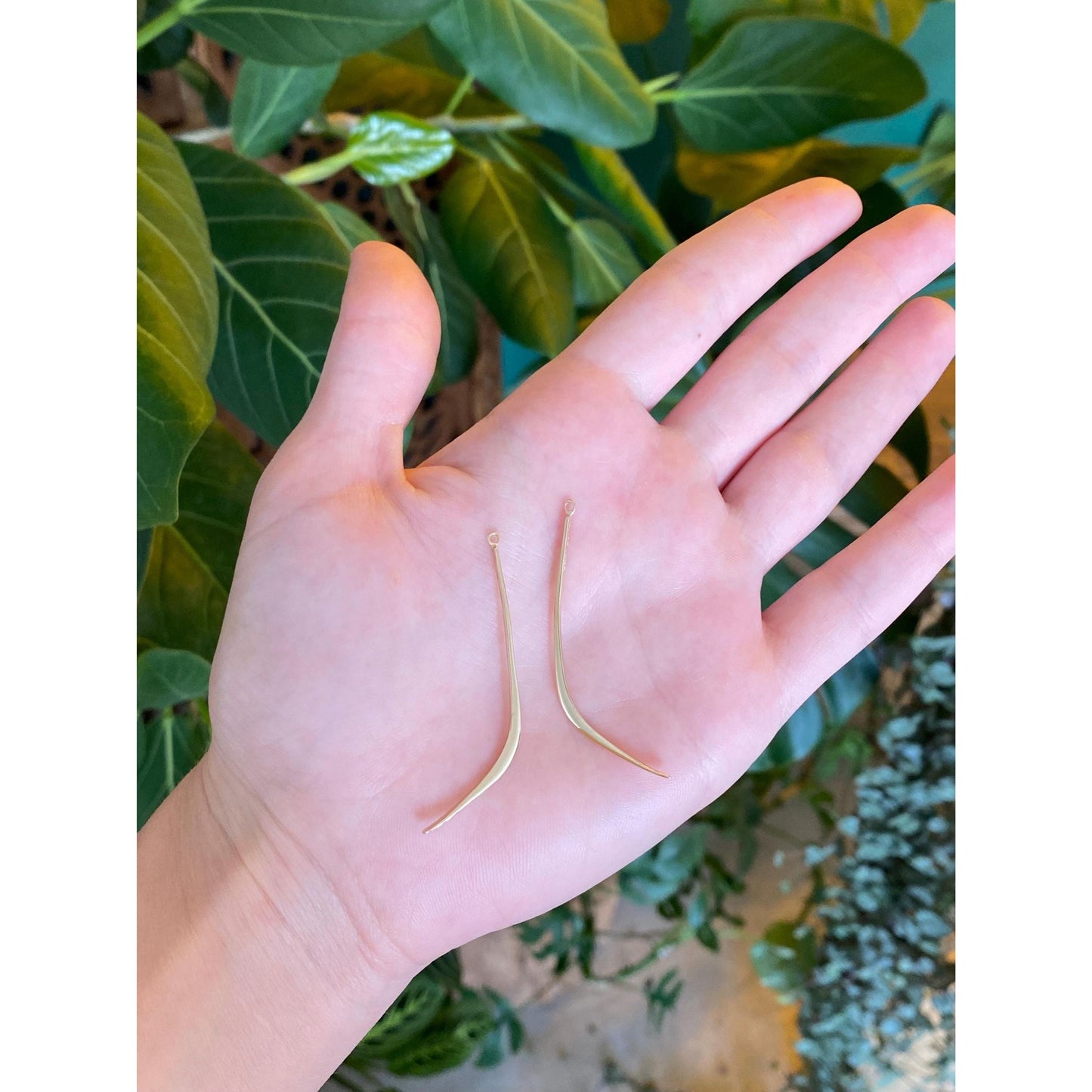 Vintage Solid 14k Yellow Gold Dangle Earring Jackets