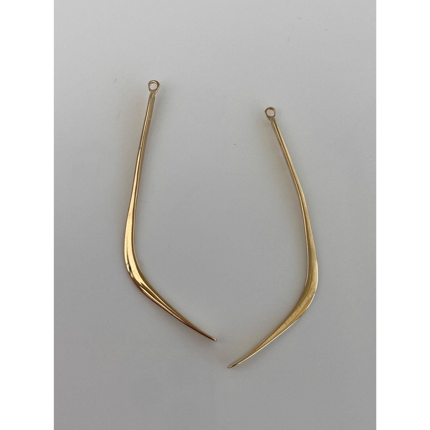 Vintage Solid 14k Yellow Gold Dangle Earring Jackets