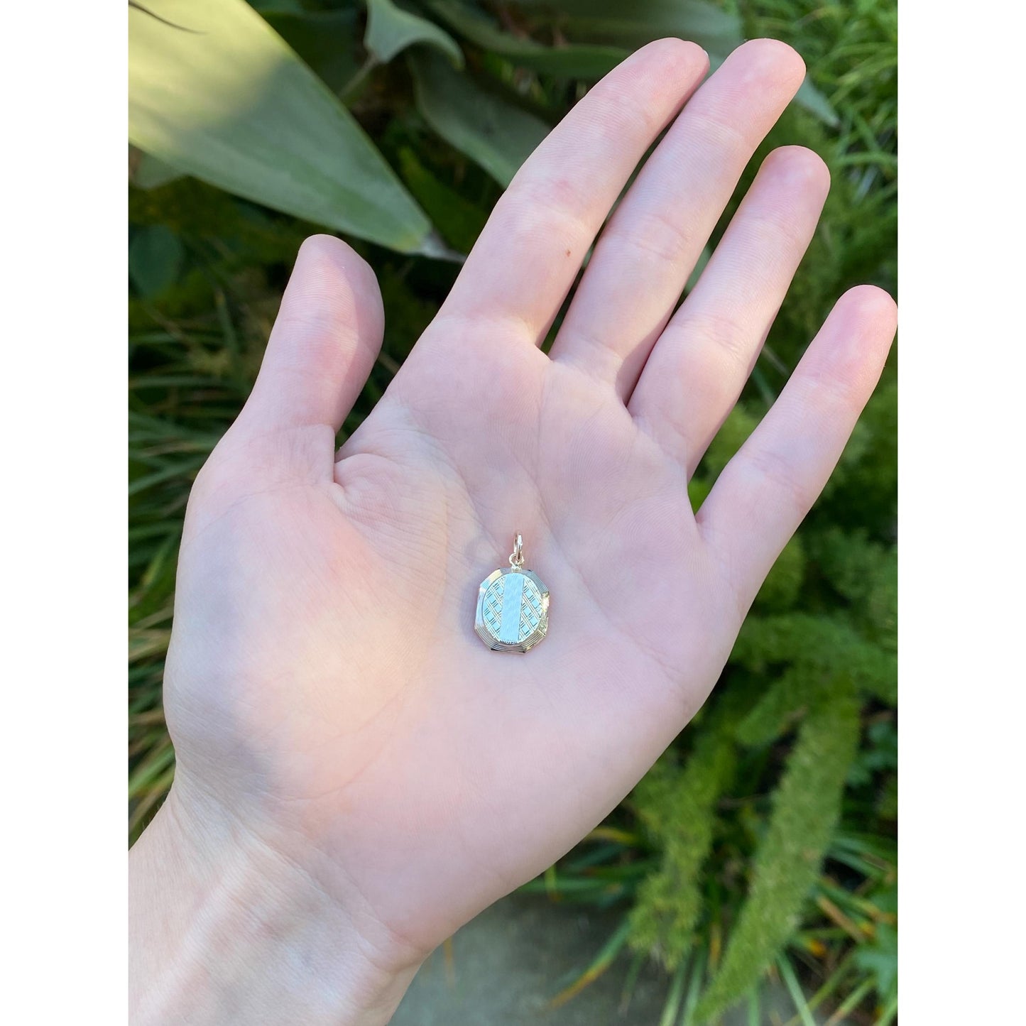 Vintage Solid 14k Yellow Gold Cufflink Conversion Charm