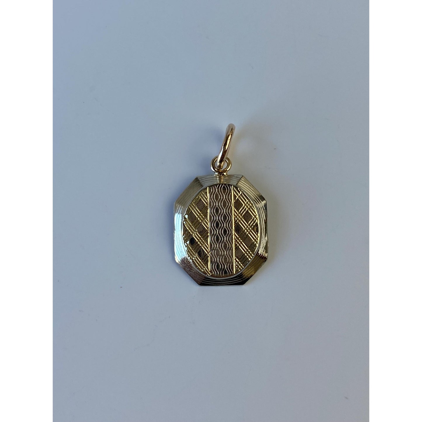 Vintage Solid 14k Yellow Gold Cufflink Conversion Charm